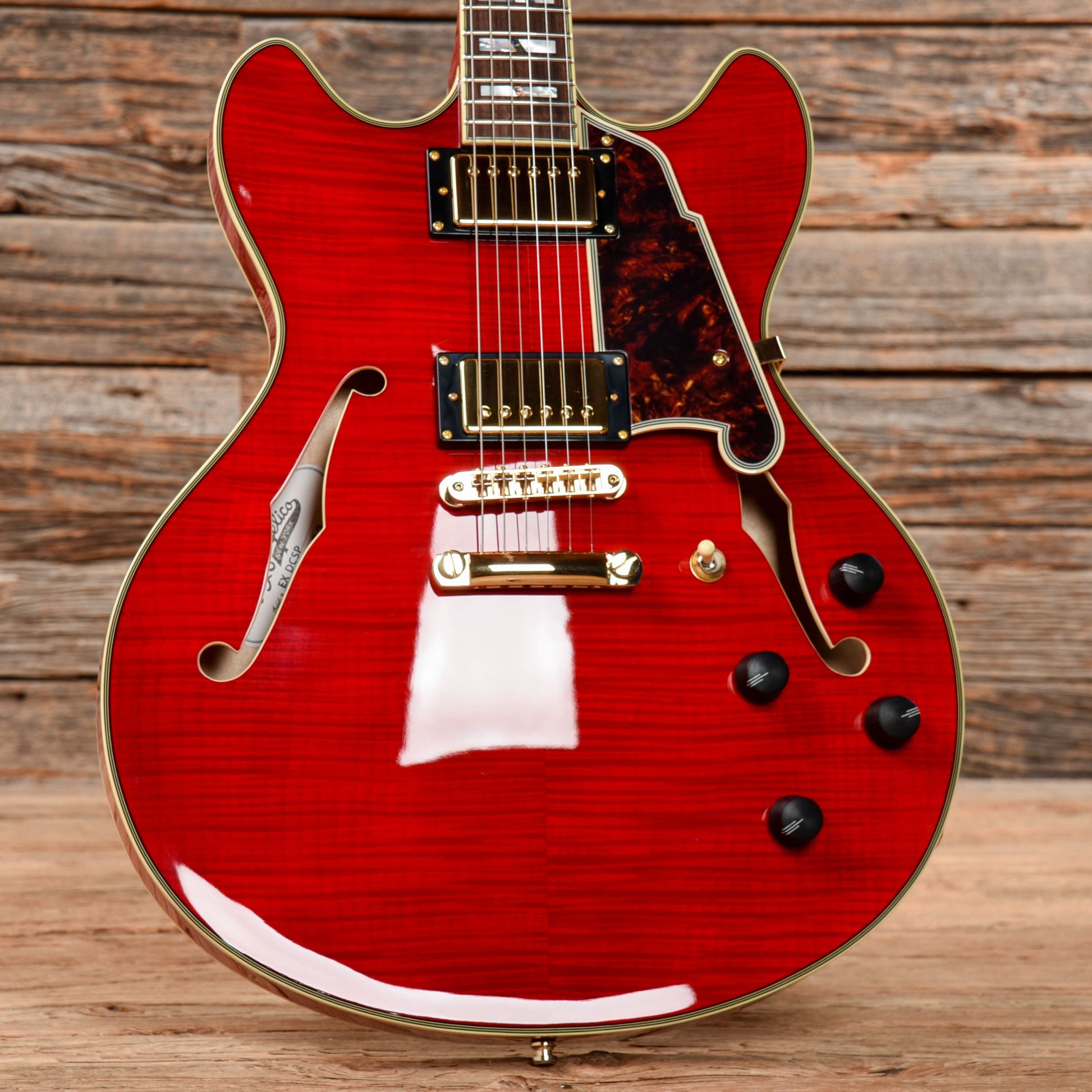 D'Angelico Excel EX-DC Semi-Hollow with Stop-Bar Tailpiece Cherry 2018 Electric Guitars / Semi-Hollow