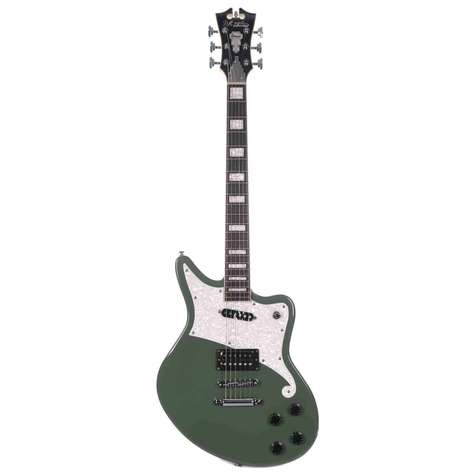 D'Angelico Premier Bedford Army Green Electric Guitars / Solid Body