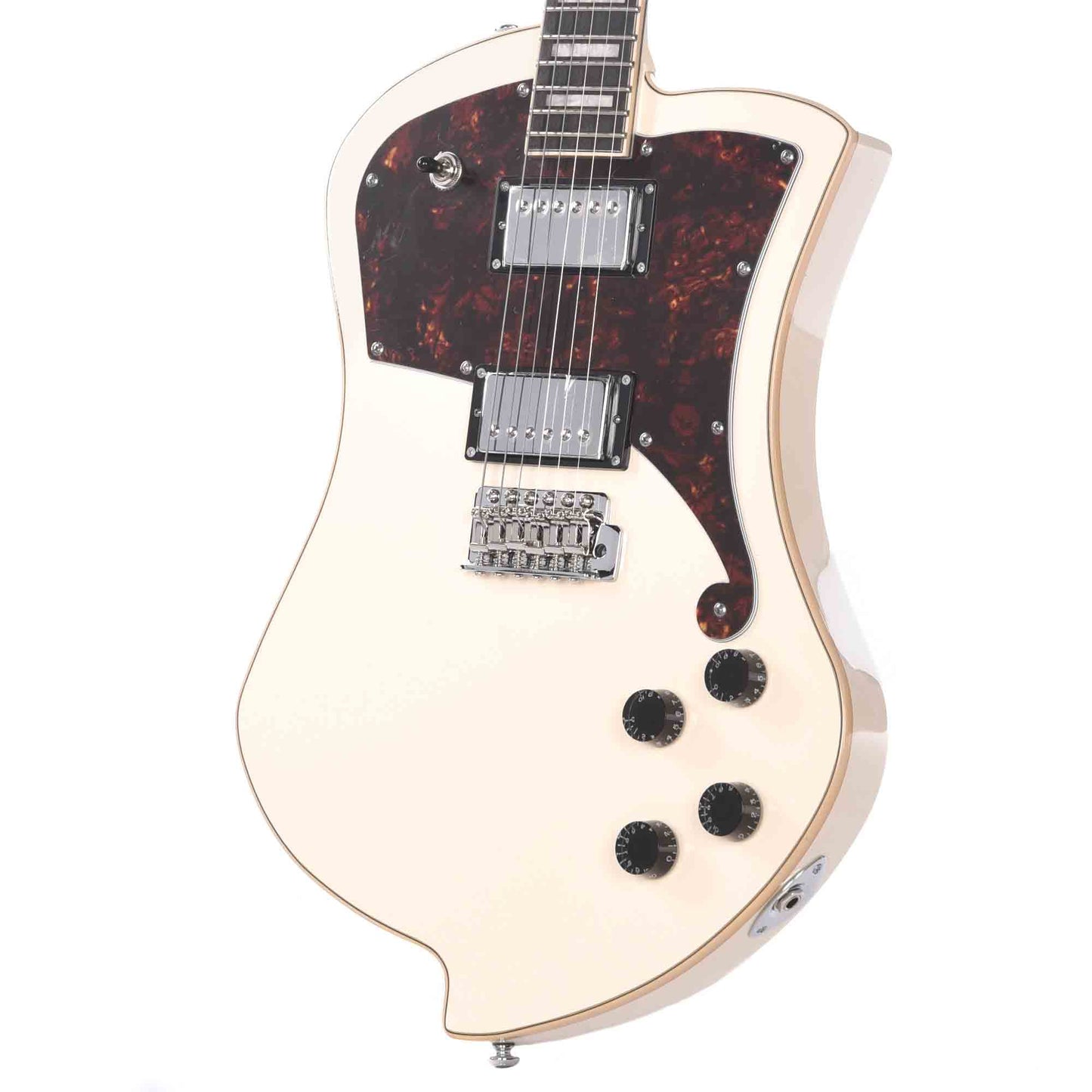 D'Angelico Premier Ludlow Antique White w/Tremolo Electric Guitars / Solid Body