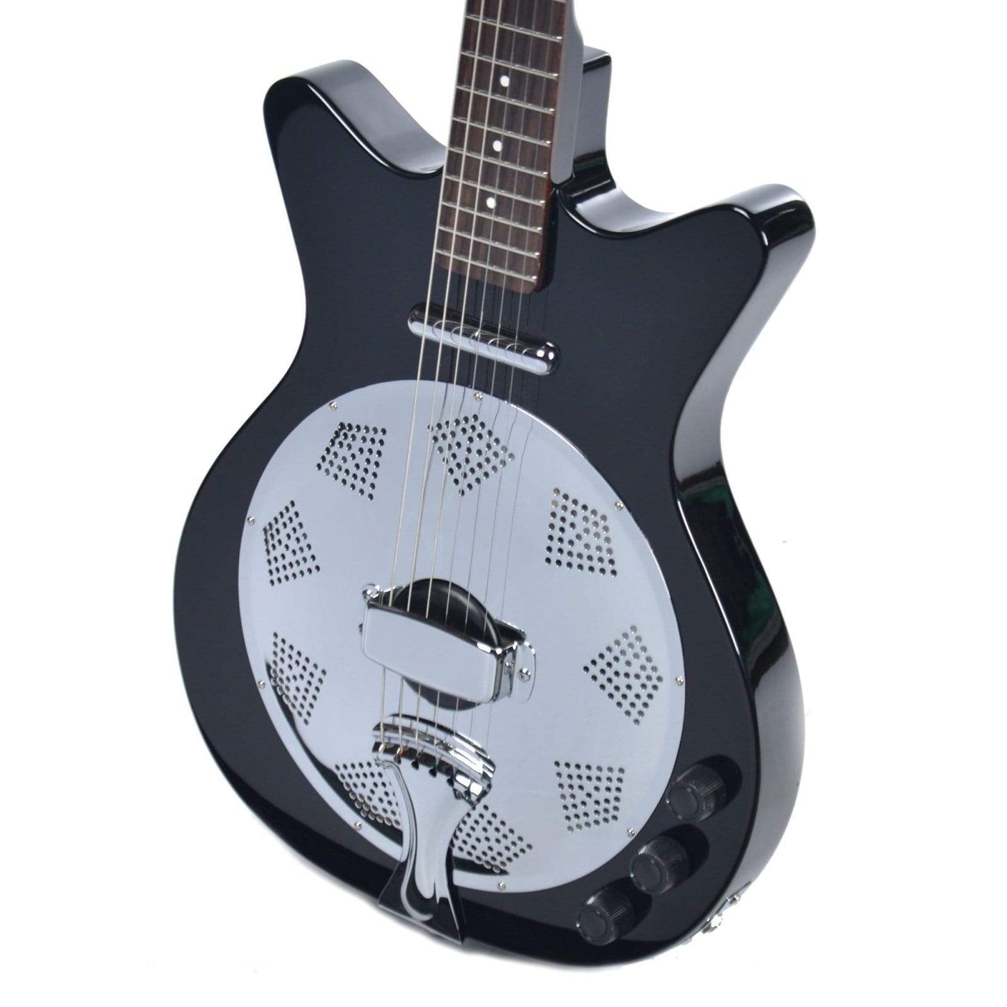 Danelectro 59 Resonator Black Acoustic Guitars / Built-in Electronics