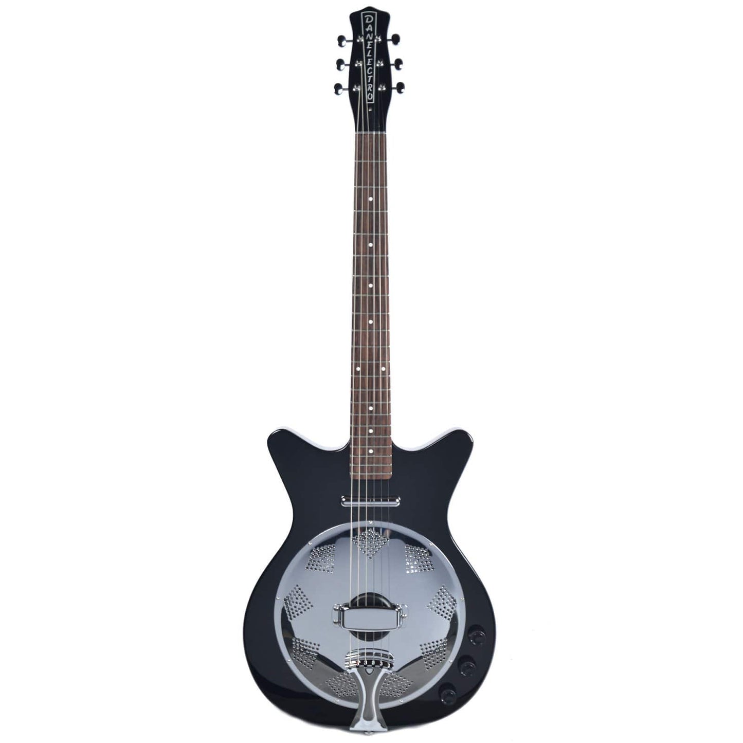 Danelectro 59 Resonator Black Acoustic Guitars / Built-in Electronics