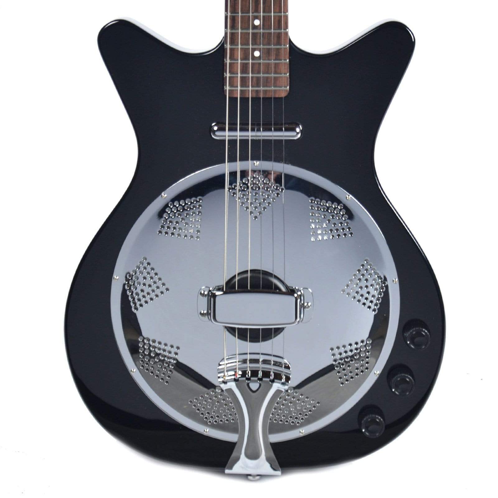 Danelectro 59 Resonator Black Acoustic Guitars / Built-in Electronics