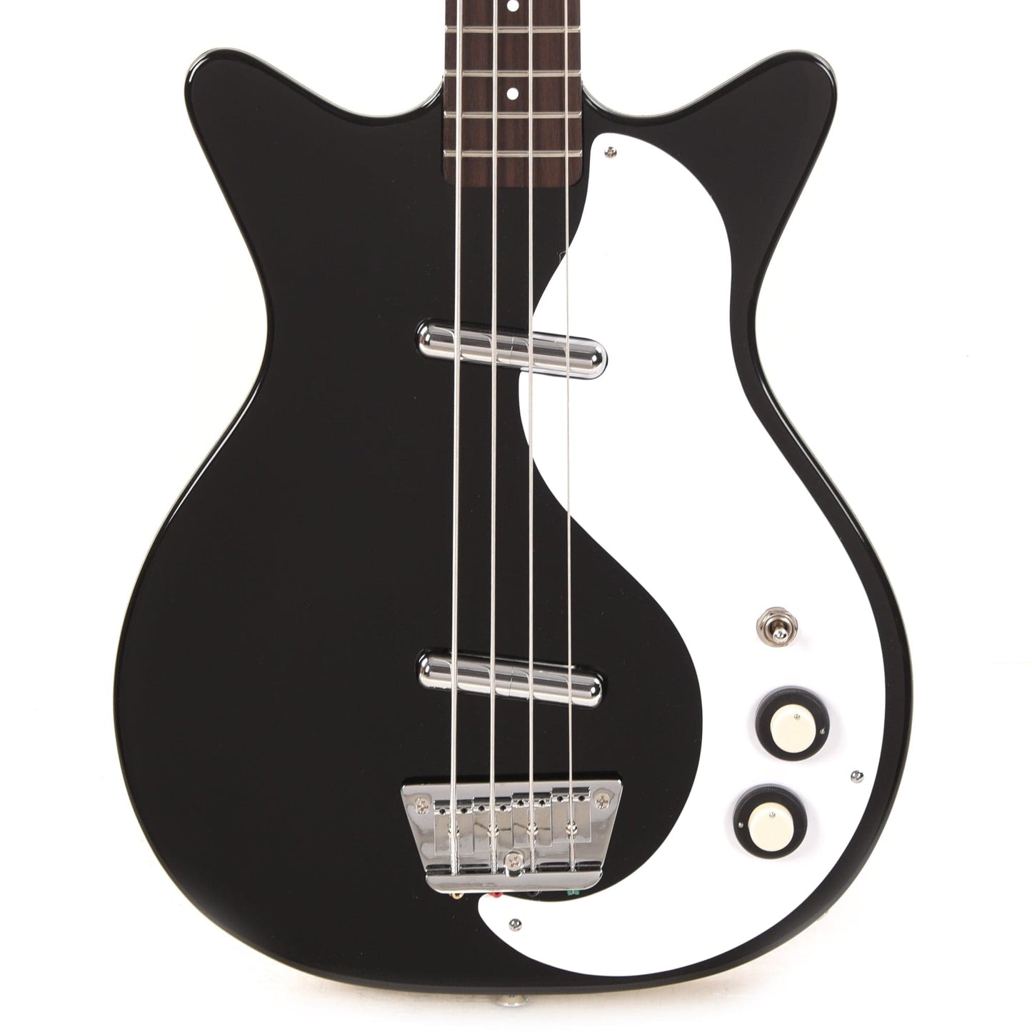 Danelectro 59 DC Long Scale Bass Black Bass Guitars / 4-String