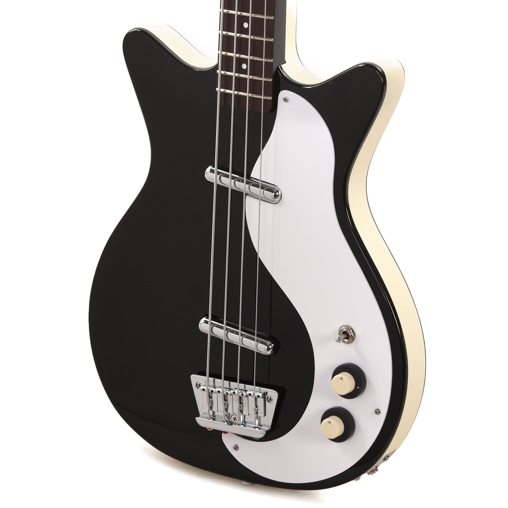 Danelectro 59 DC Long Scale Bass Black Bass Guitars / 4-String