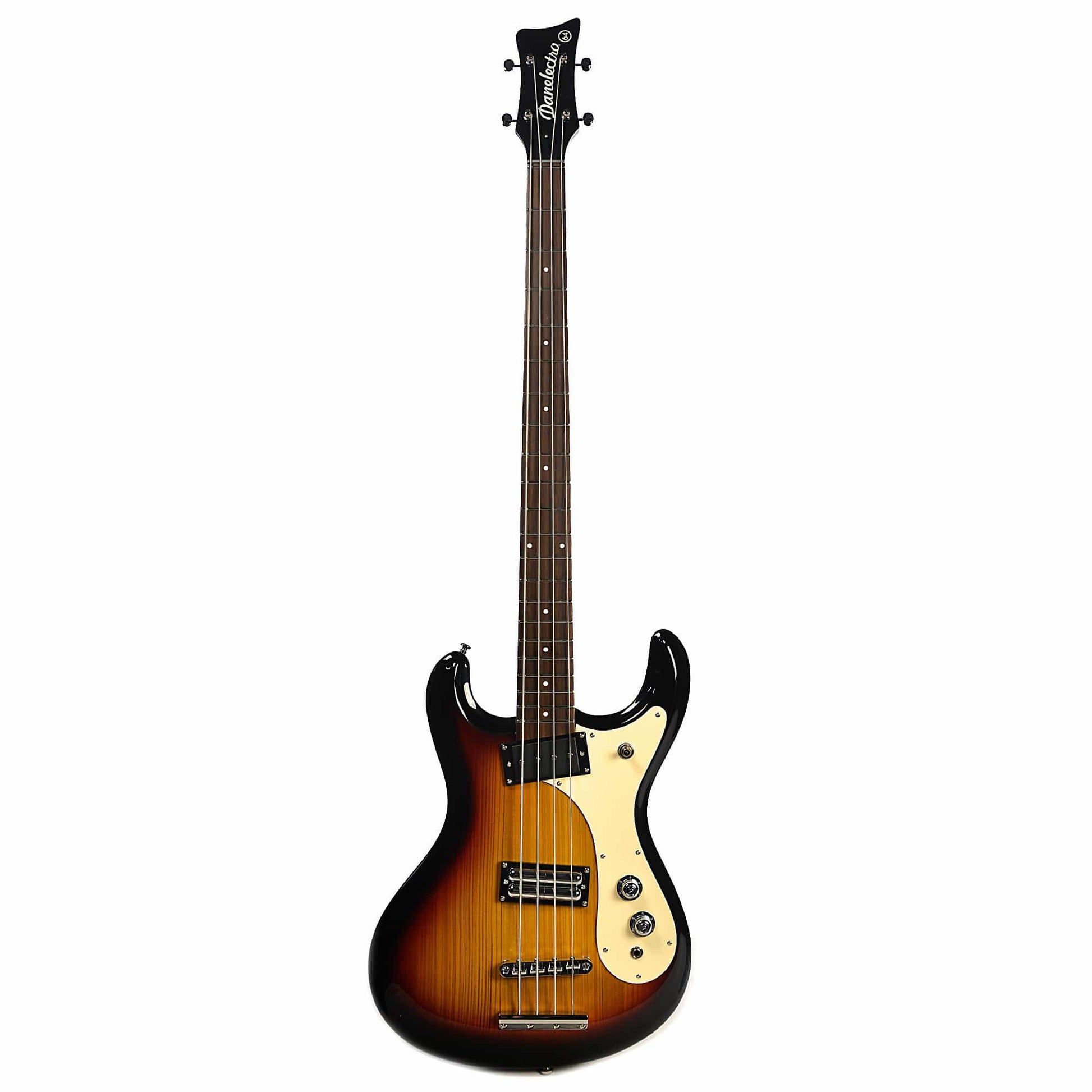 Danelectro D64 Bass 3 Tone Sunburst Bass Guitars / 4-String