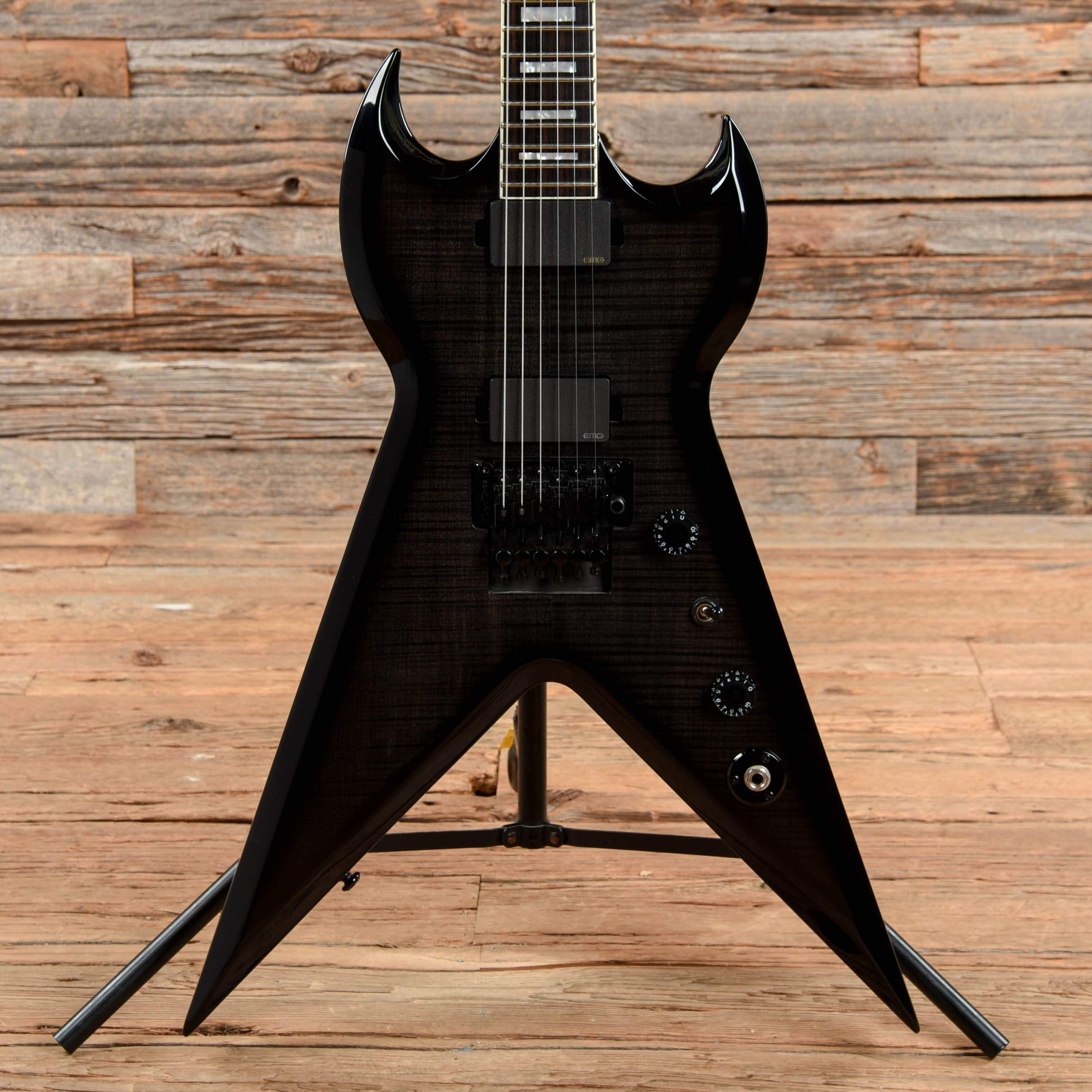 Dean Guitars Custom Run Splittail Trans Black – Chicago Music Exchange