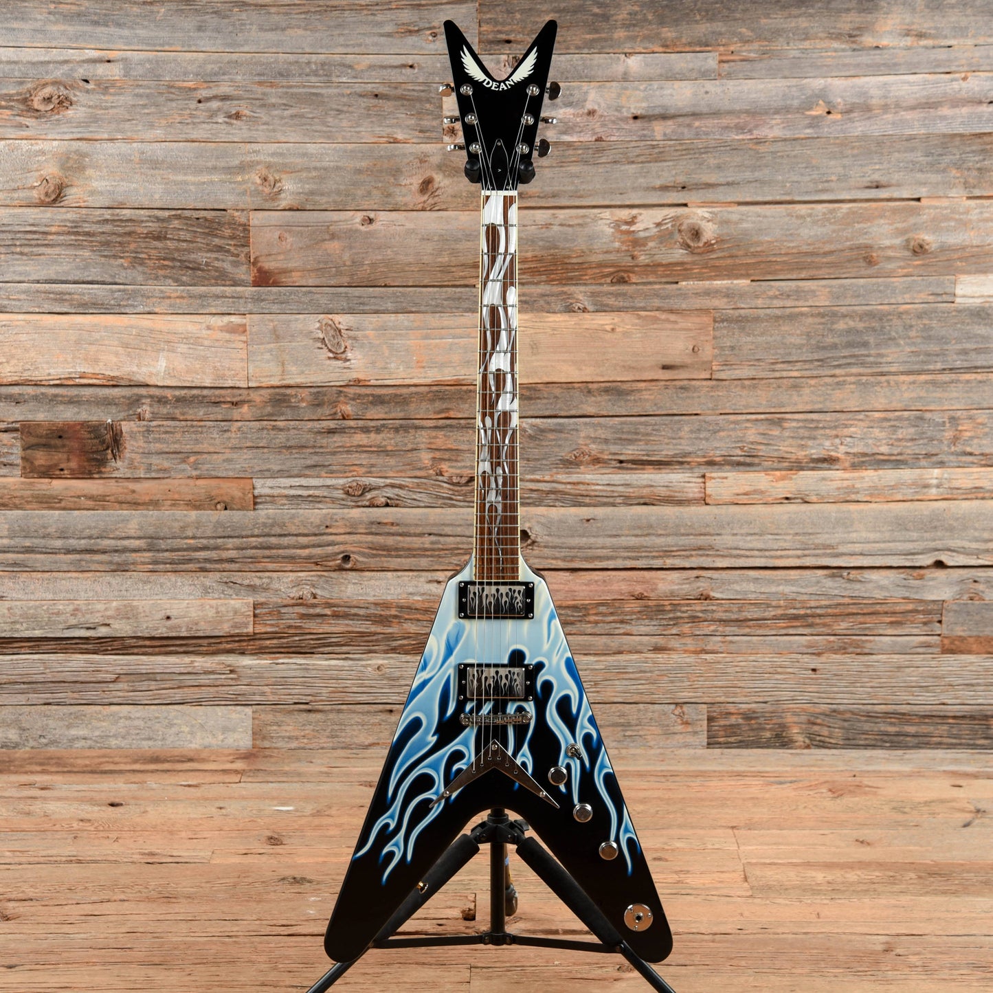 Dean Guitars V Inferno Blue Electric Guitars / Solid Body