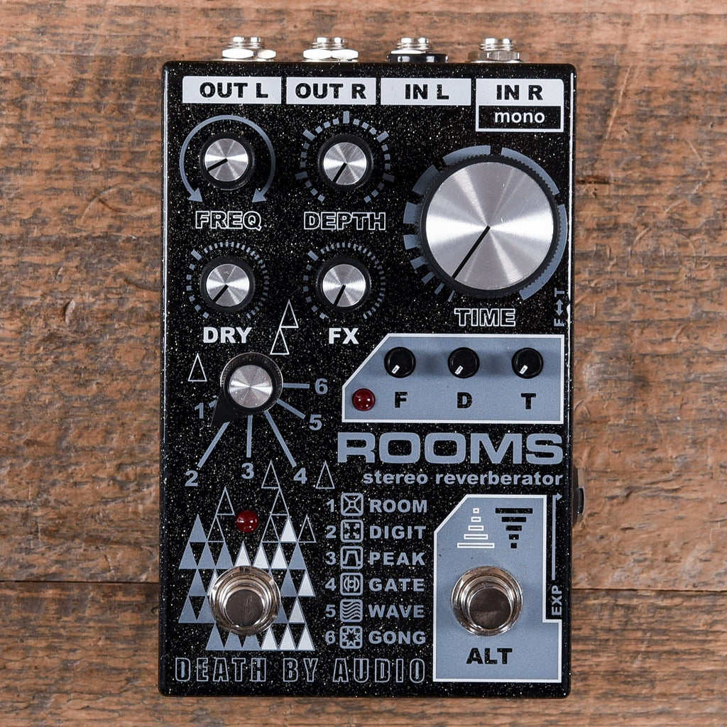 Death By Audio Rooms Stereo Multi Reverb Pedal – Chicago Music