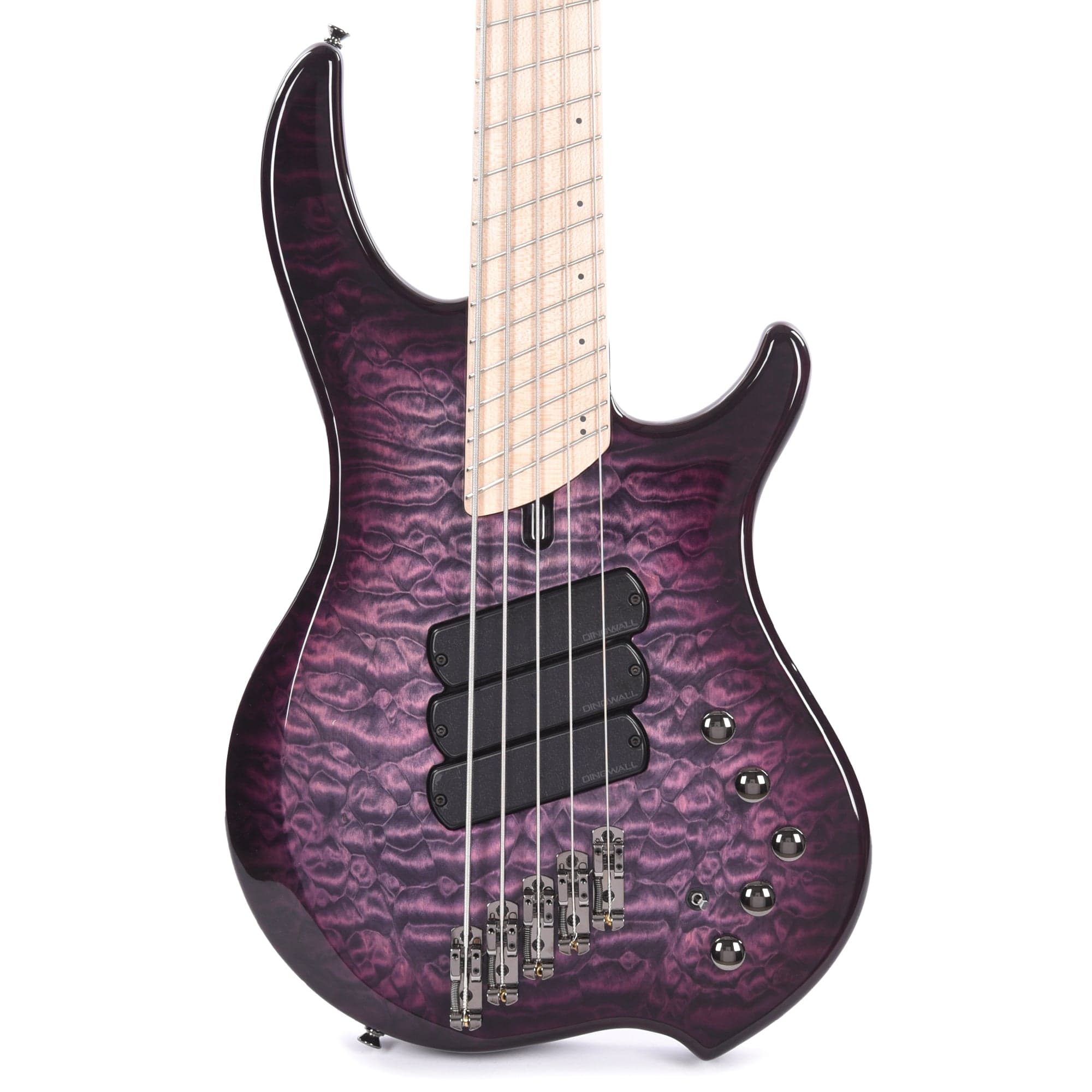 Dingwall Combustion 5-String Swamp Ash/Quilted Maple Ultra Violet Burs –  Chicago Music Exchange