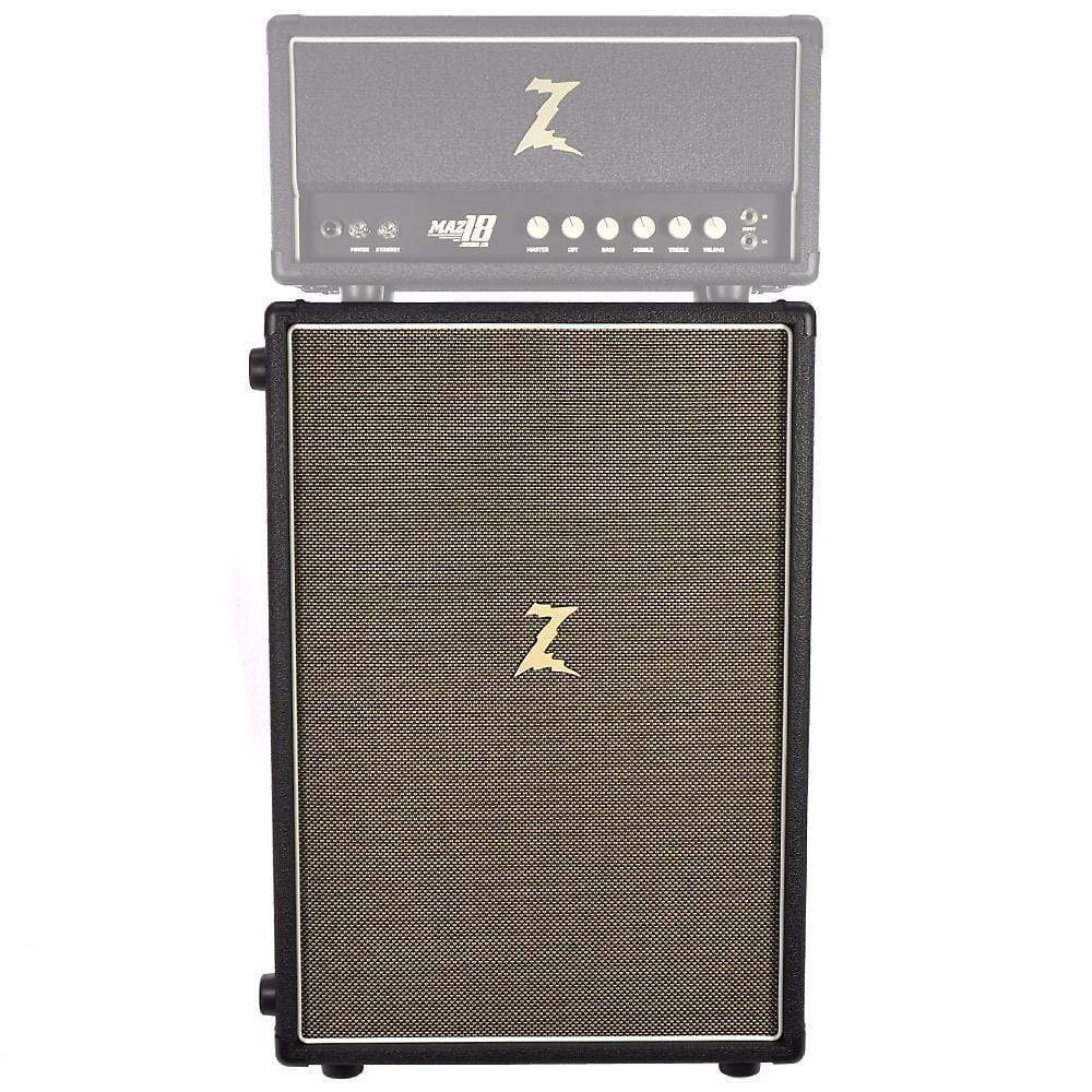 Dr. Z Z-Best 2x12 Extension Cabinet Closed Back Black with Tan Grille Amps / Guitar Cabinets