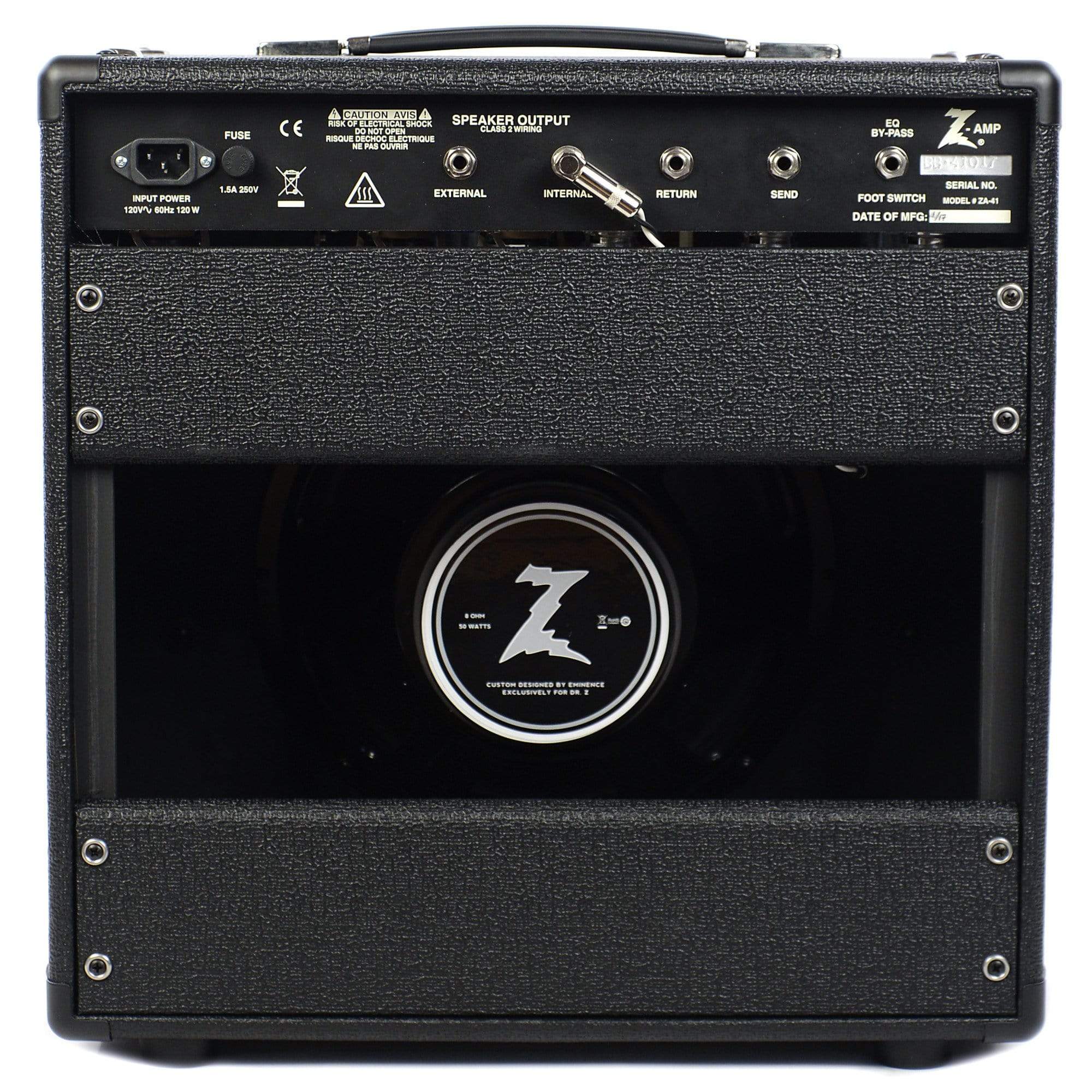 Dr. Z Cure 1x12 Combo Black w/Z Wreck Grill Amps / Guitar Combos