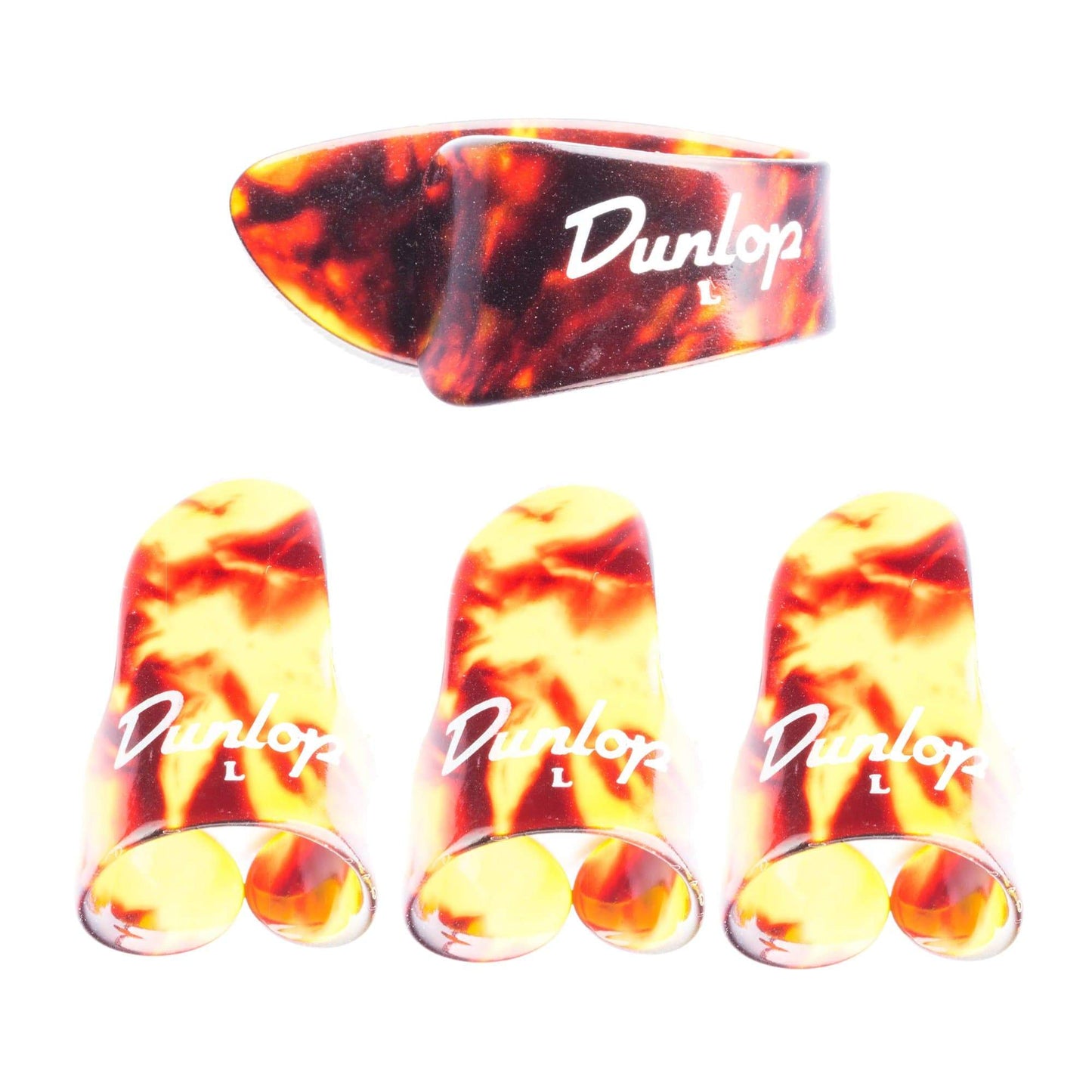 Dunlop Fingerpick Plastic Shell Large Player Pack (3 Fingerpicks & 1 Thumbpick) Accessories / Picks