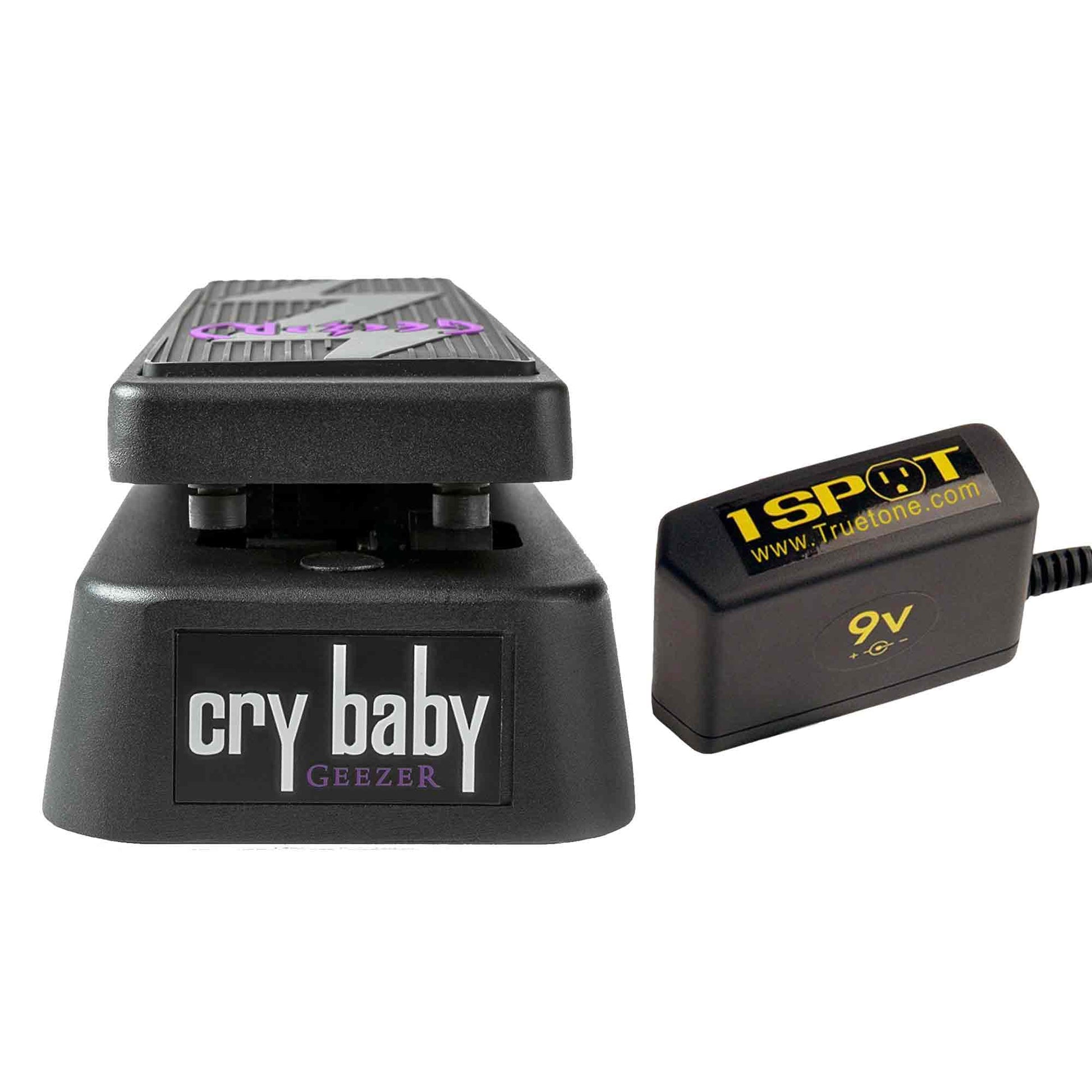 Dunlop Geezer Butler Cry Baby Bass Wah Bundle w/ Truetone 1 Spot Space Saving 9v Adapter Effects and Pedals / Bass Pedals