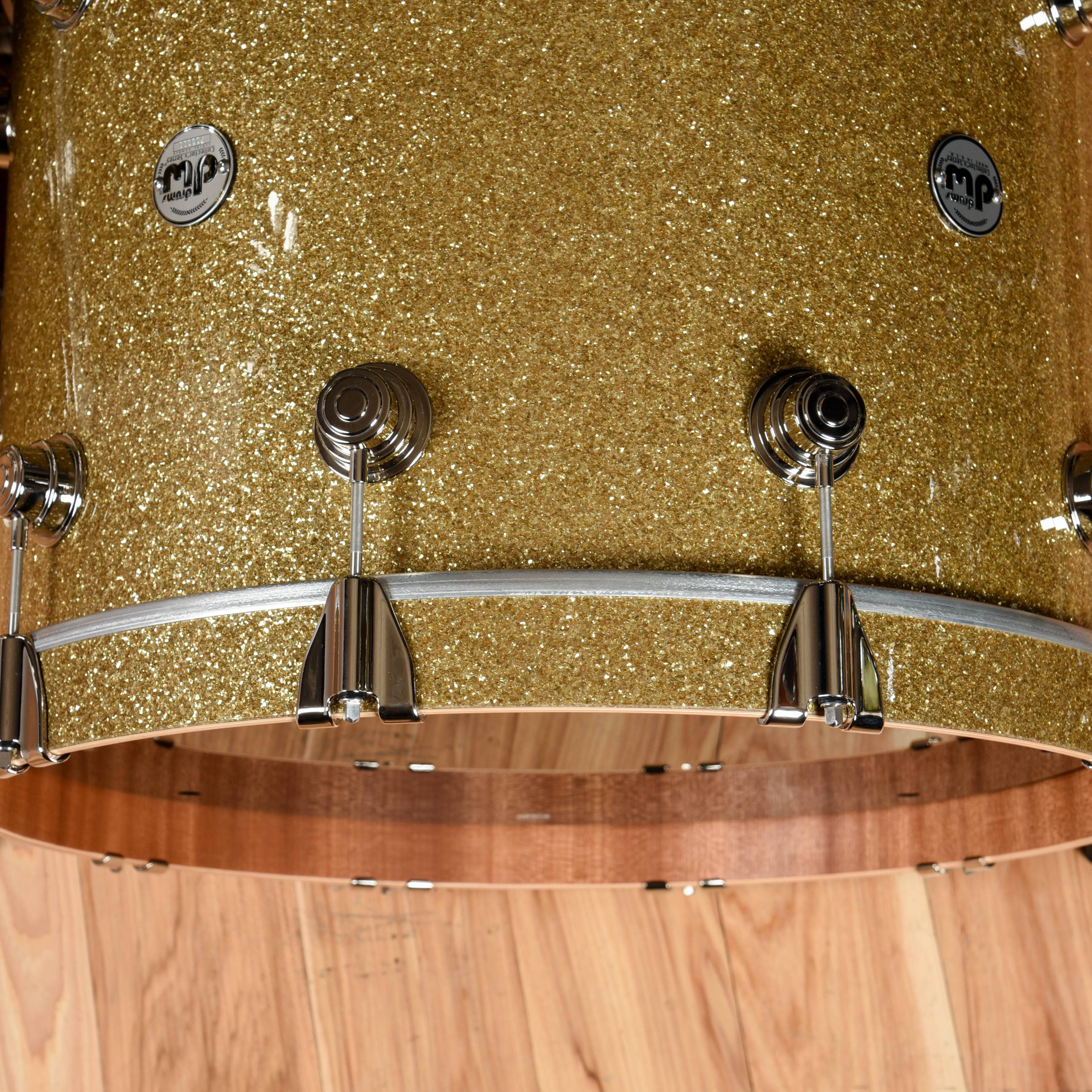 DW Collector's Series 10/12/16/22 4pc. Maple/Mahogany Drum Kit Gold Glass w/Nickel Hardware Drums and Percussion / Acoustic Drums / Full Acoustic Kits