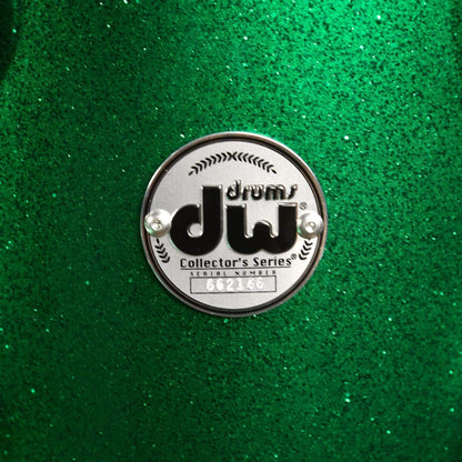 DW Collector's Series 13/16/24 3pc. Maple Drum Kit Green Sparkle Specialty Lacquer w/Die Cast Hoops Drums and Percussion / Acoustic Drums / Full Acoustic Kits