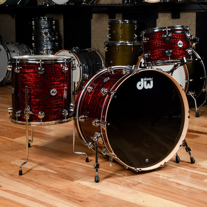 DW Collector's Series 13/16/24 3pc. Maple Drum Kit Red Silk Onyx Drums and Percussion / Acoustic Drums / Full Acoustic Kits