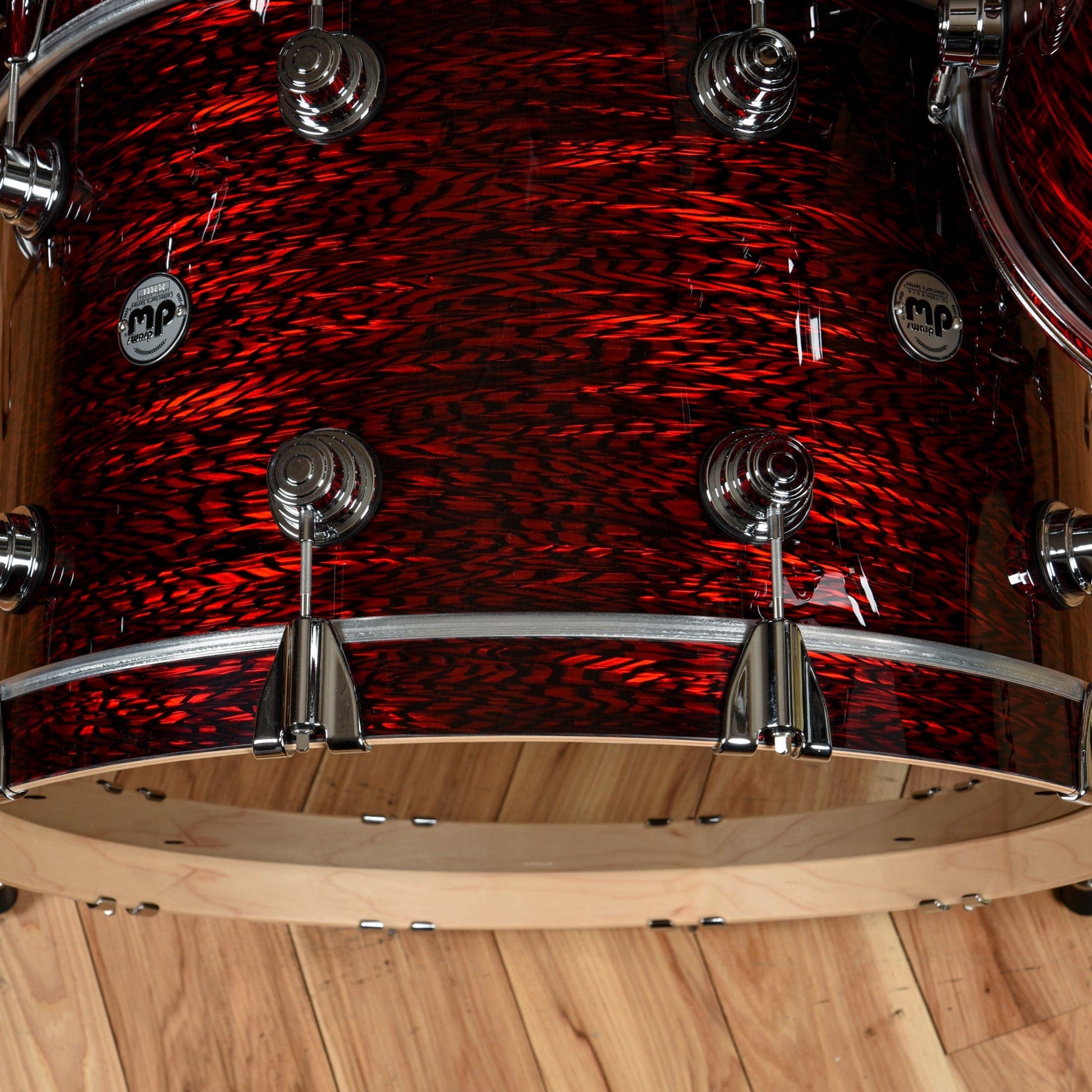 DW Collector's Series 13/16/24 3pc. Maple Drum Kit Red Silk Onyx Drums and Percussion / Acoustic Drums / Full Acoustic Kits