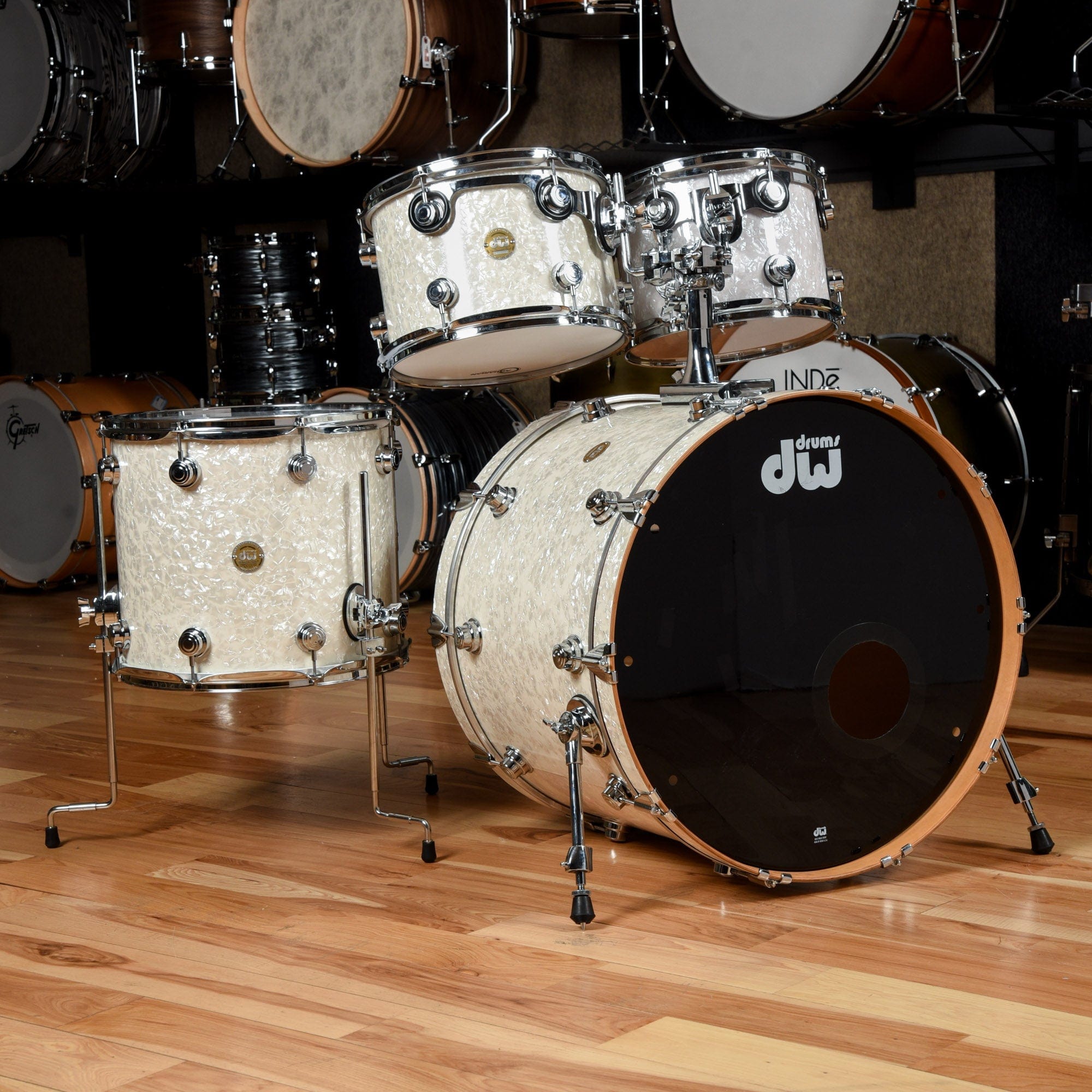 DW Collector's Series 12/13/14/24 Drum Kit White Marine Pearl USED Drums and Percussion / Acoustic Drums / Full Acoustic Kits