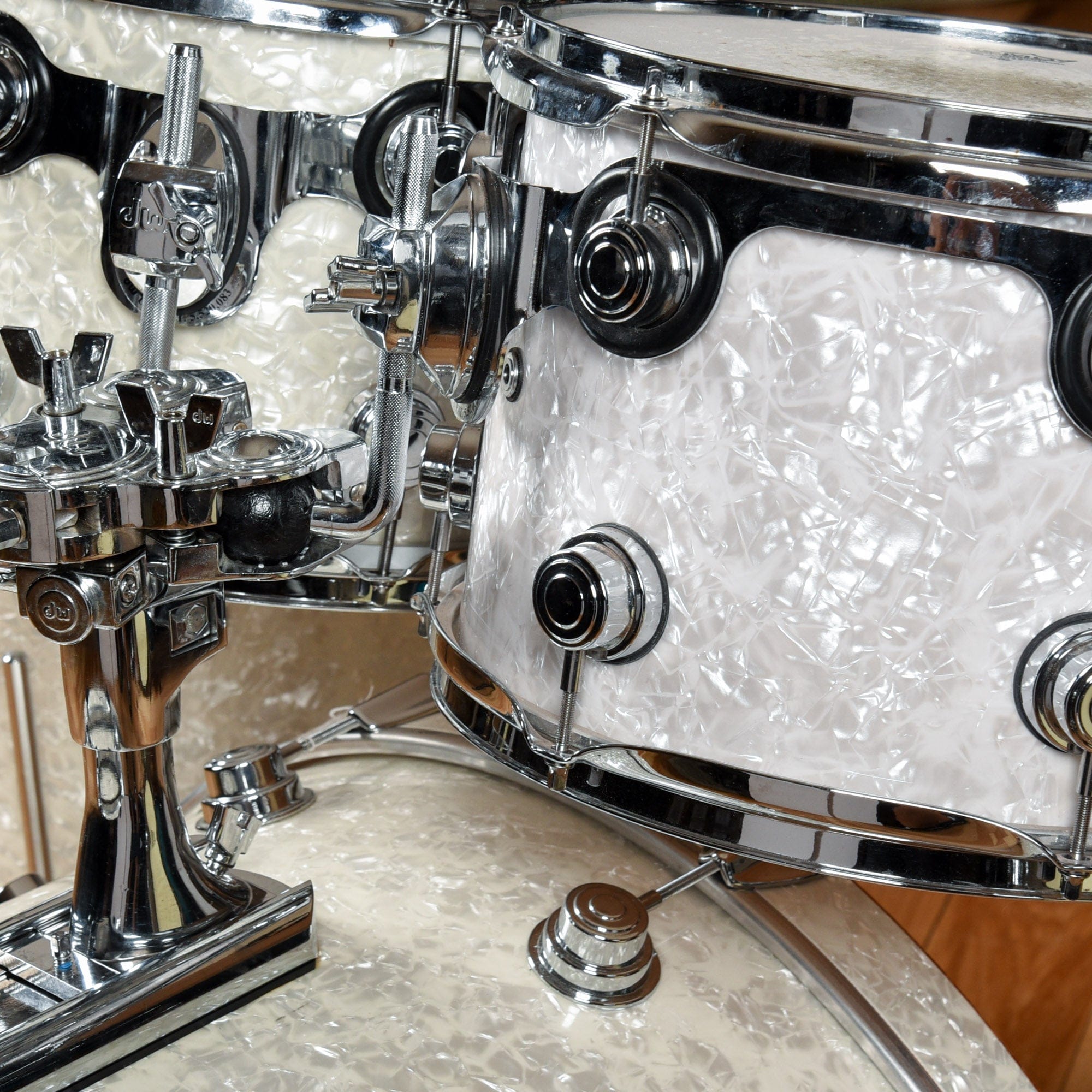 DW Collector's Series 12/13/14/24 Drum Kit White Marine Pearl USED Drums and Percussion / Acoustic Drums / Full Acoustic Kits