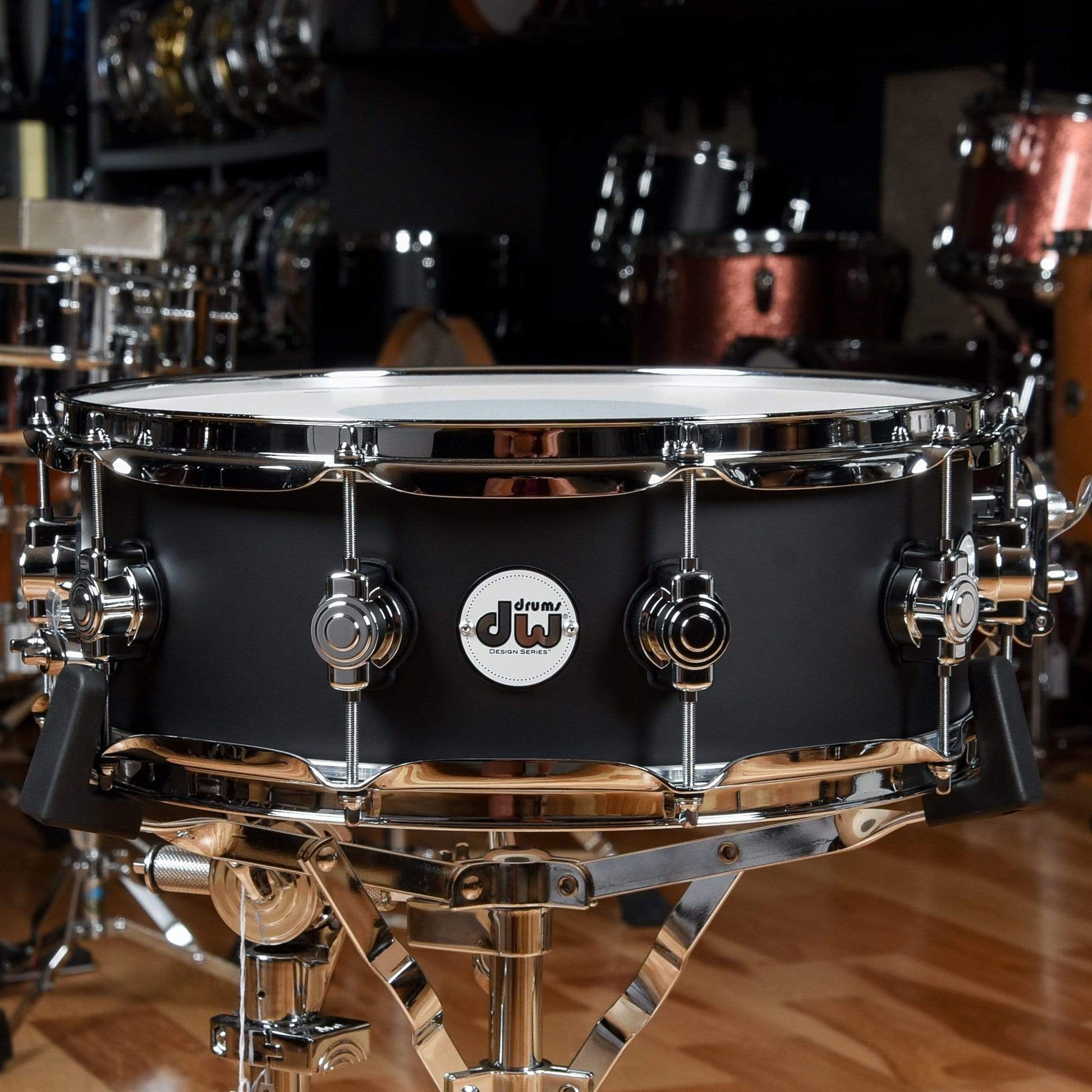 DW Design 12/14/20/5x14 4pc. Frequent Flyer Drum Kit Satin Black Drums and Percussion / Acoustic Drums / Full Acoustic Kits