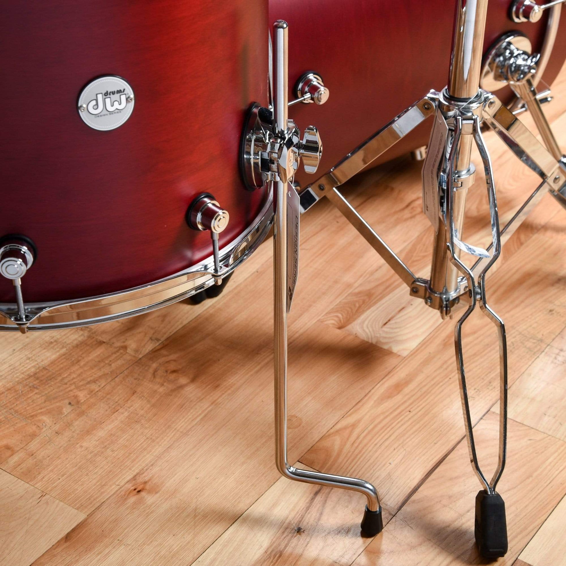 DW Design Series 10/12/16/22 4pc. Drum Kit Satin Deep Cherry Drums and Percussion / Acoustic Drums / Full Acoustic Kits