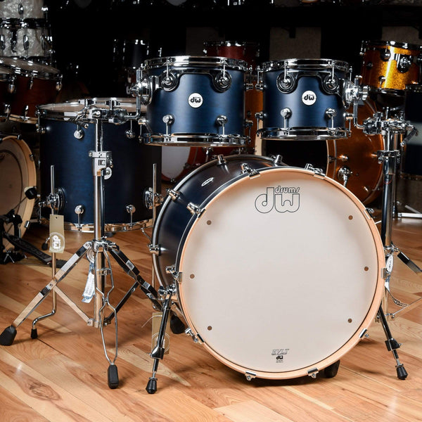 DW Design Series 10/12/16/22 4pc. Drum Kit Satin Midnight Blue ...