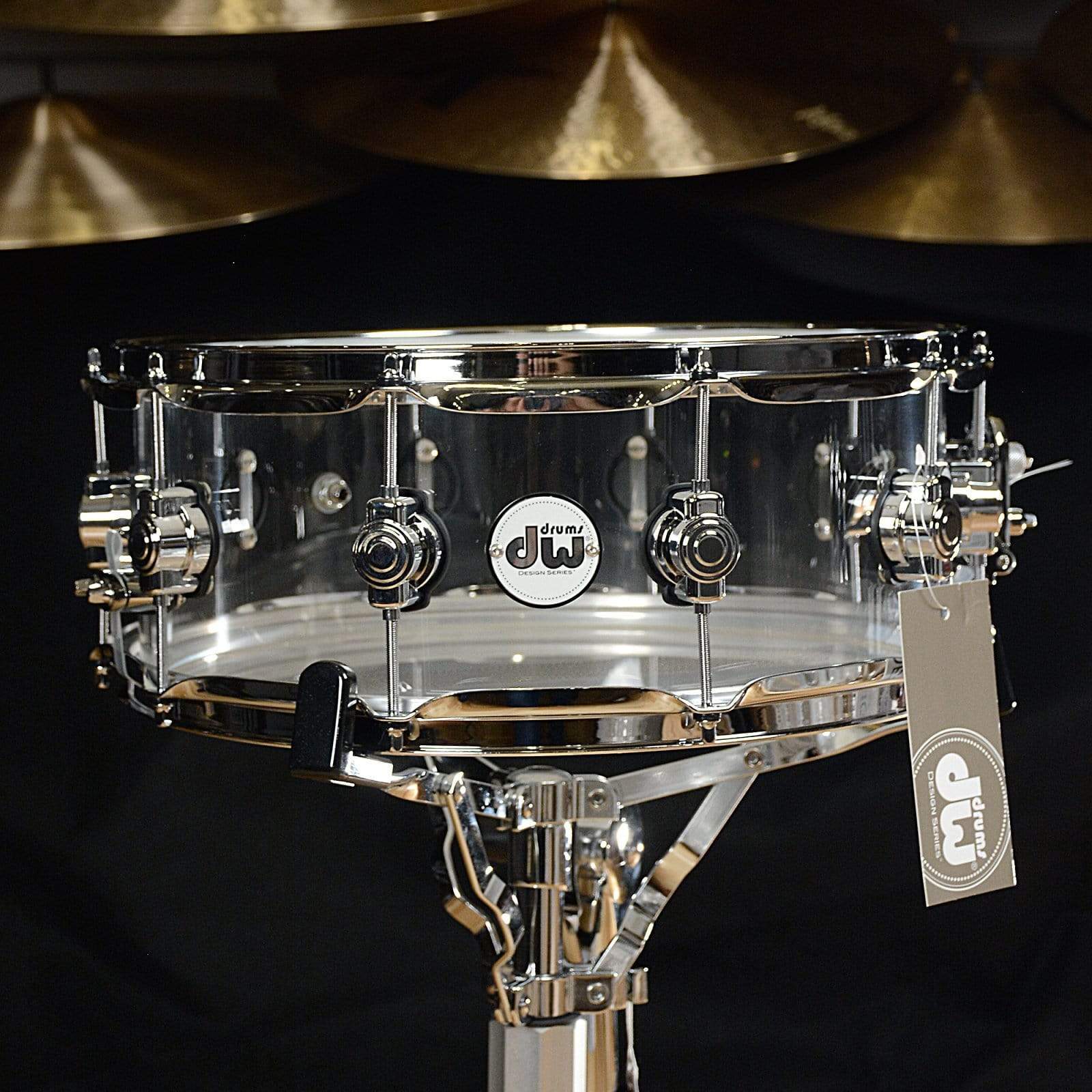 DW Design Series 10/12/16/22/5.5x14 5pc. Acrylic Drum Kit Clear Drums and Percussion / Acoustic Drums / Full Acoustic Kits