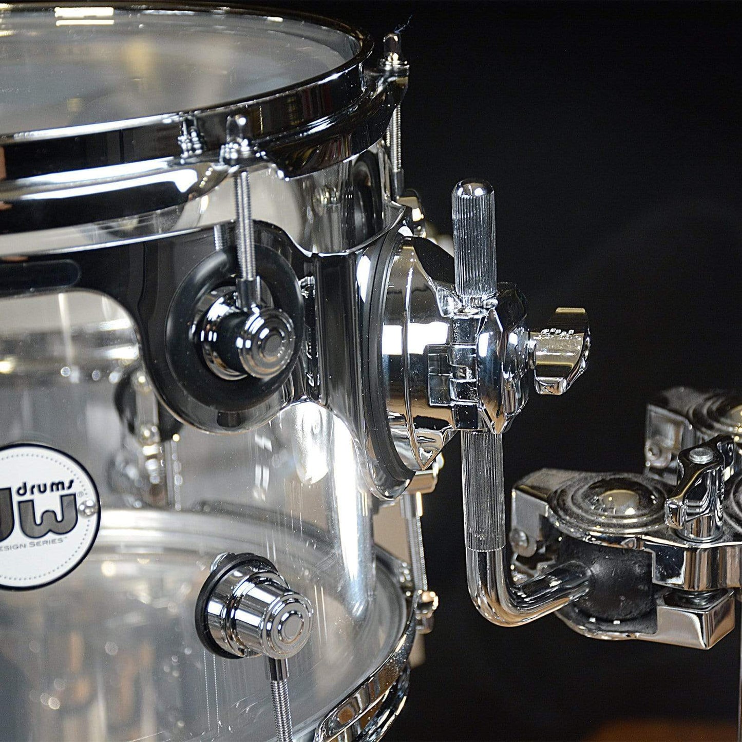 DW Design Series 10/12/16/22/5.5x14 5pc. Acrylic Drum Kit Clear Drums and Percussion / Acoustic Drums / Full Acoustic Kits