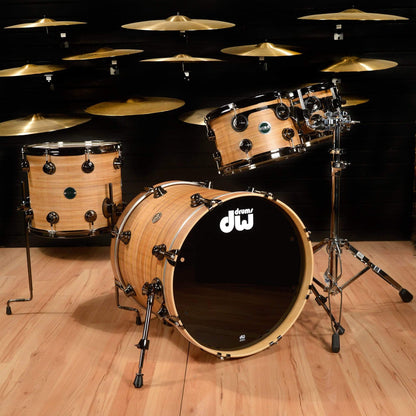 DW Eco-X 10/12/14/20 4pc. Drum Kit Banana Bamboo Birch w/Black Nickel HDW Drums and Percussion / Acoustic Drums / Full Acoustic Kits