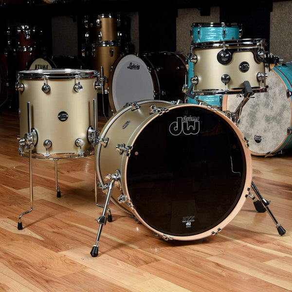 DW Performance Series 12/14/20 3pc. Drum Kit Gold Mist Hard Satin Lacq ...