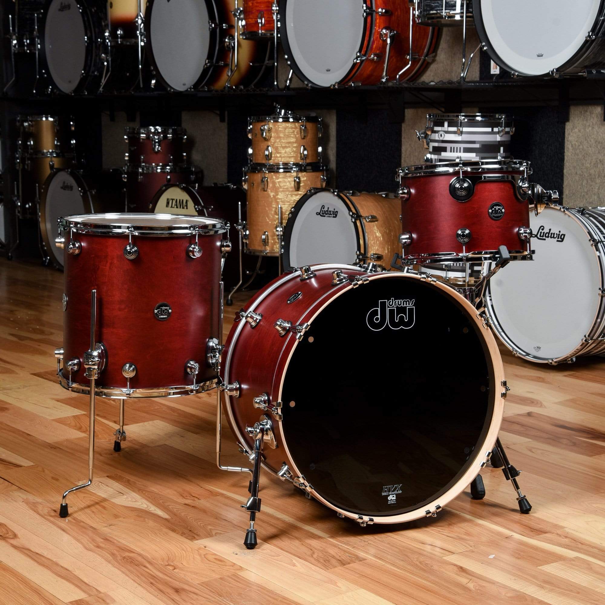 DW Performance Series 13/16/22 3pc. Drum Kit Tobacco Stain