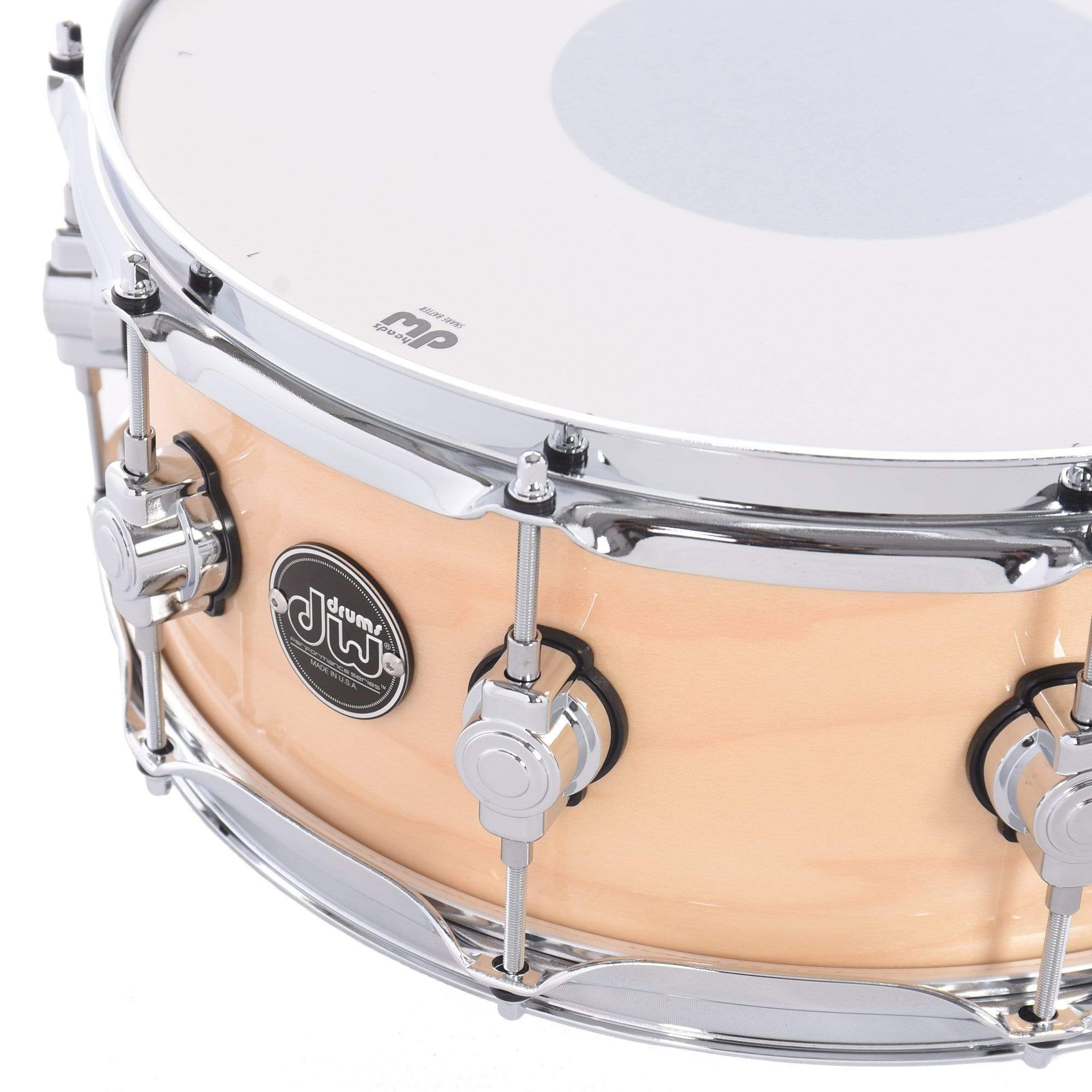 DW 5.5x14 Performance Series Snare Drum Natural Lacquer Drums and Percussion / Acoustic Drums / Snare