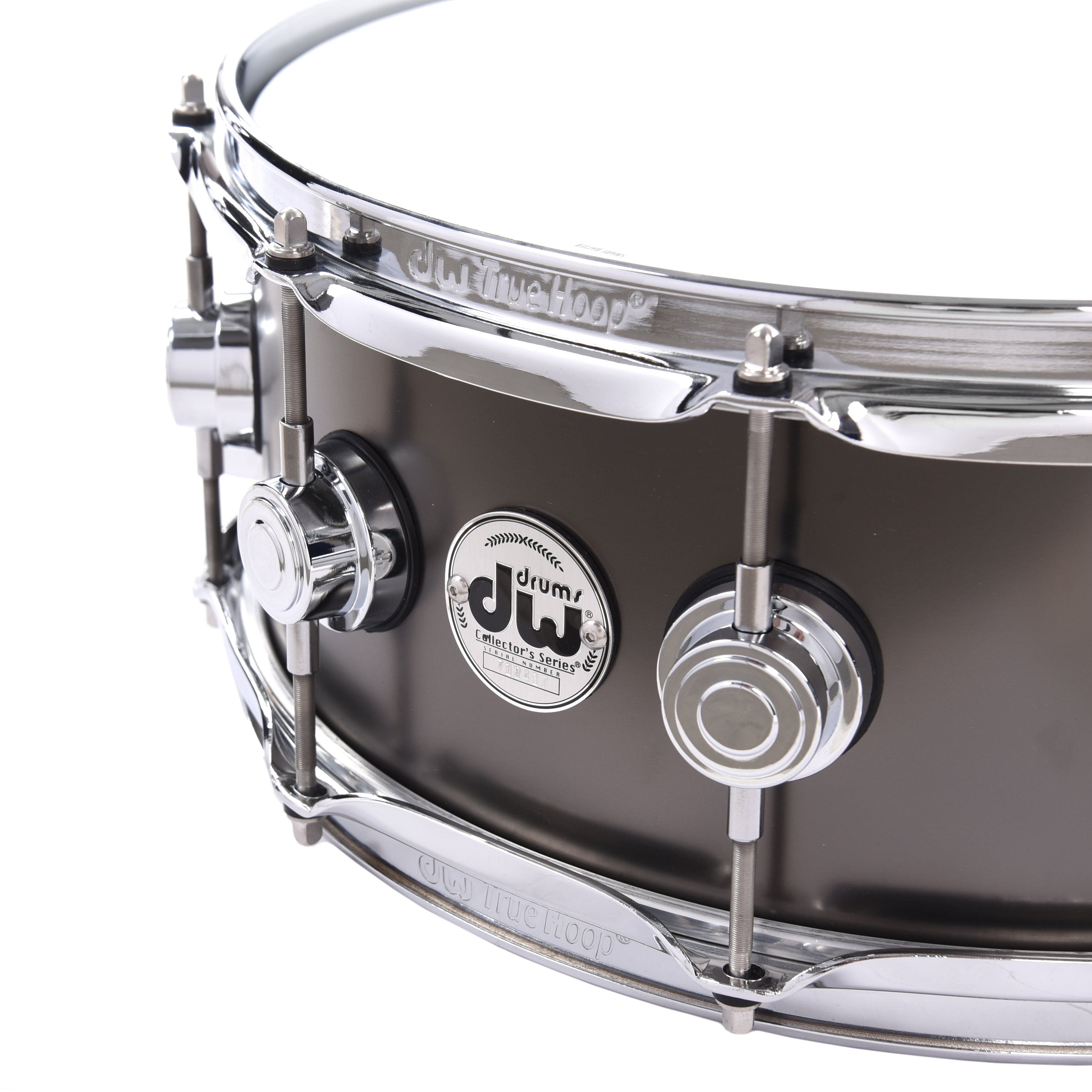 DW 5.5x14 Satin Black Over Brass Snare Drum w/Chrome Hdw Drums and Percussion / Acoustic Drums / Snare