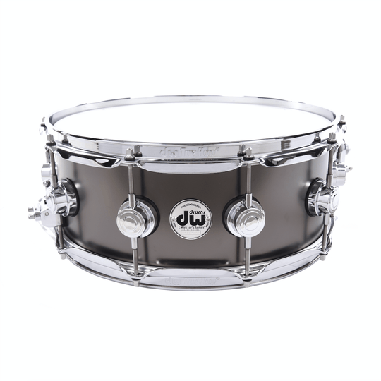 DW 5.5x14 Satin Black Over Brass Snare Drum w/Chrome Hdw Drums and Percussion / Acoustic Drums / Snare