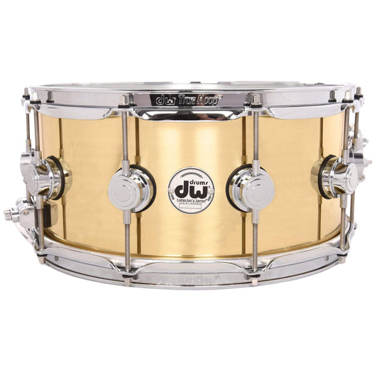 DW 6.5X14 Brass Polished Snare Drum w/ Chrome Hdw Drums and Percussion / Acoustic Drums / Snare