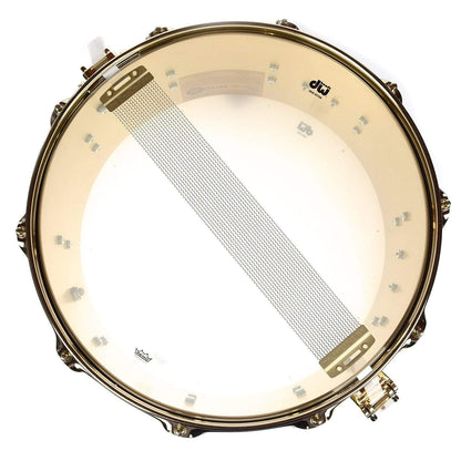 DW 6.5X14 Brass Polished Snare Drum w/ Gold Hdw Drums and Percussion / Acoustic Drums / Snare