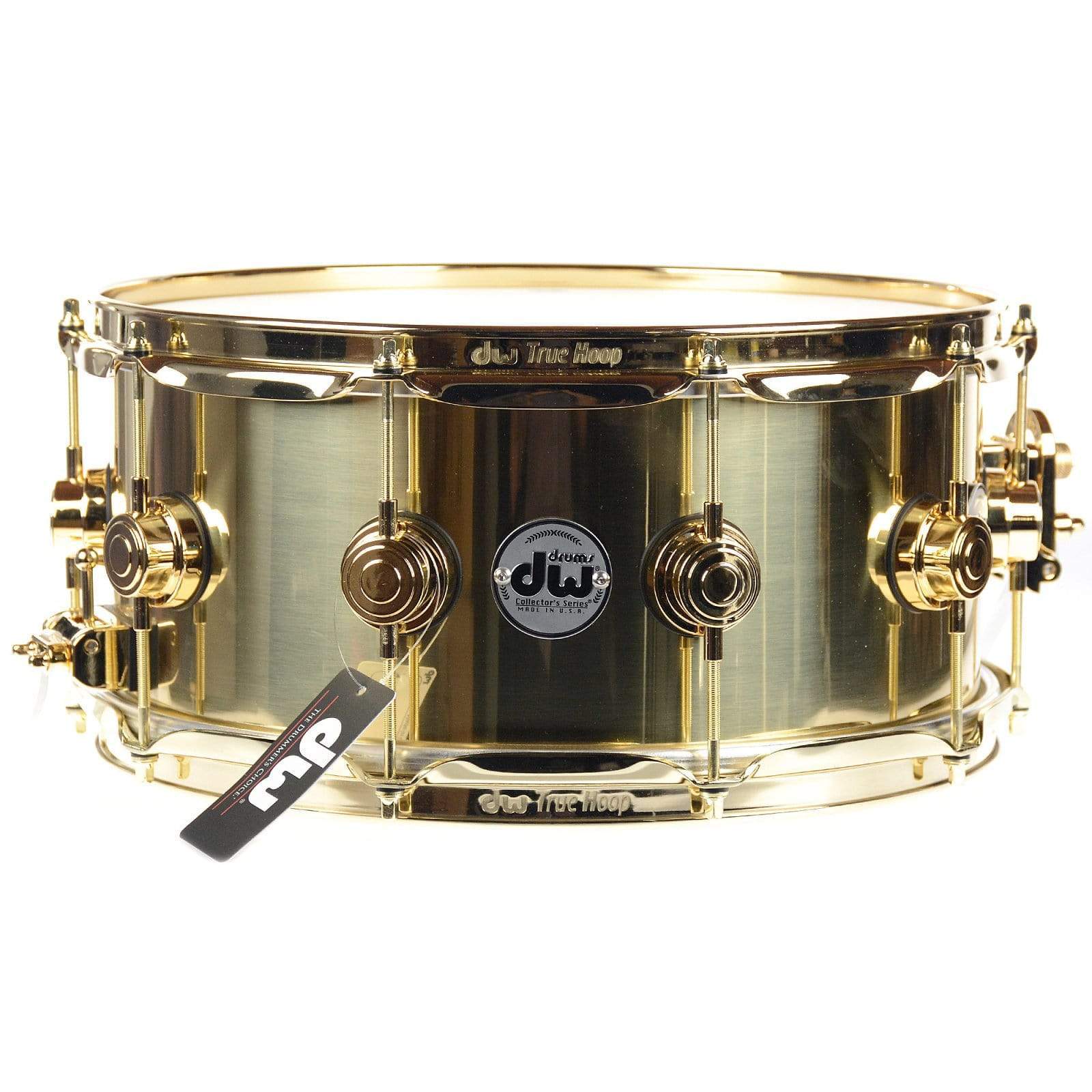 DW 6.5X14 Brass Polished Snare Drum w/ Gold Hdw Drums and Percussion / Acoustic Drums / Snare