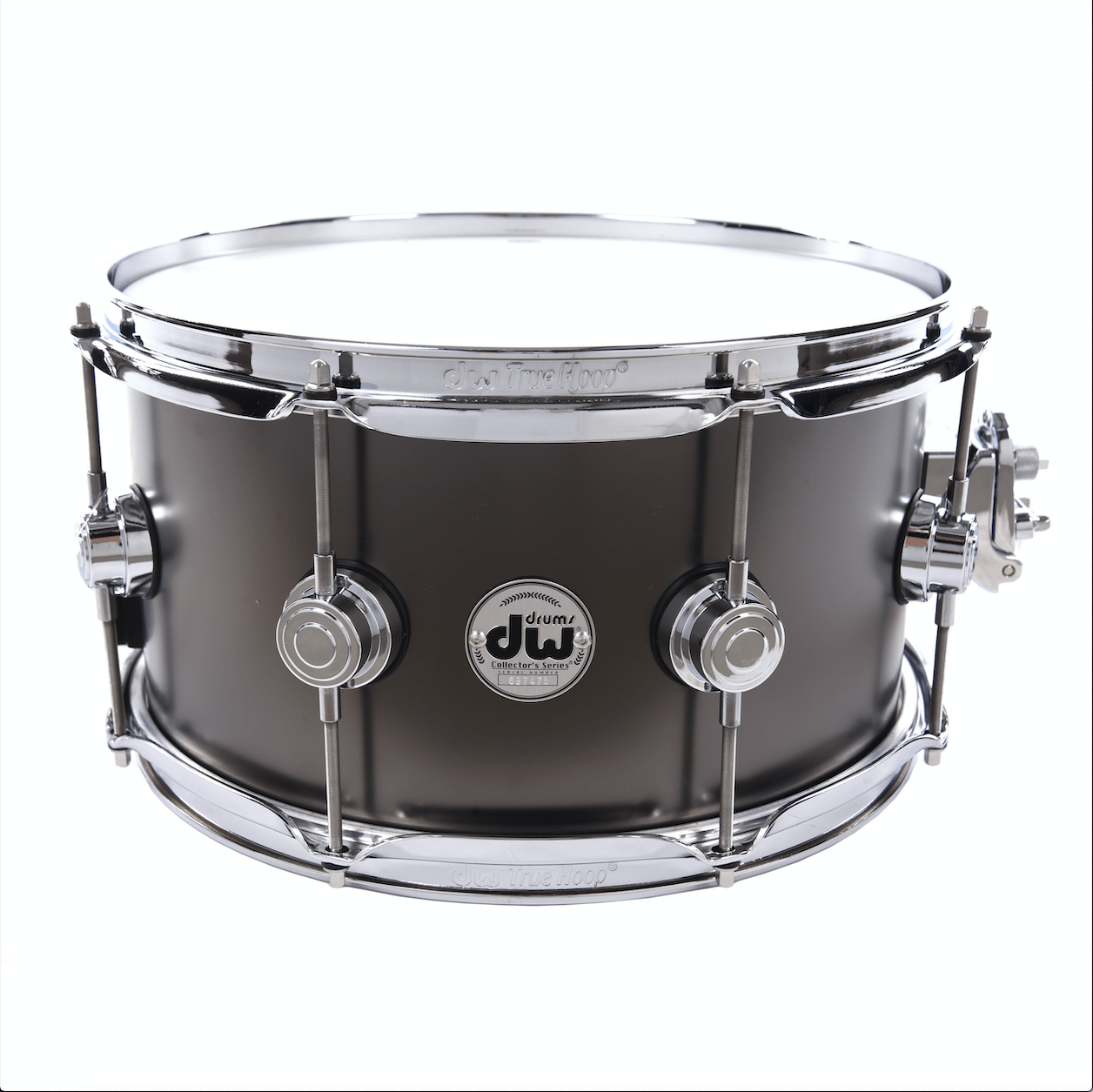 DW 7x13 Satin Black Over Brass Snare Drum w/Chrome Hdw Drums and Percussion / Acoustic Drums / Snare