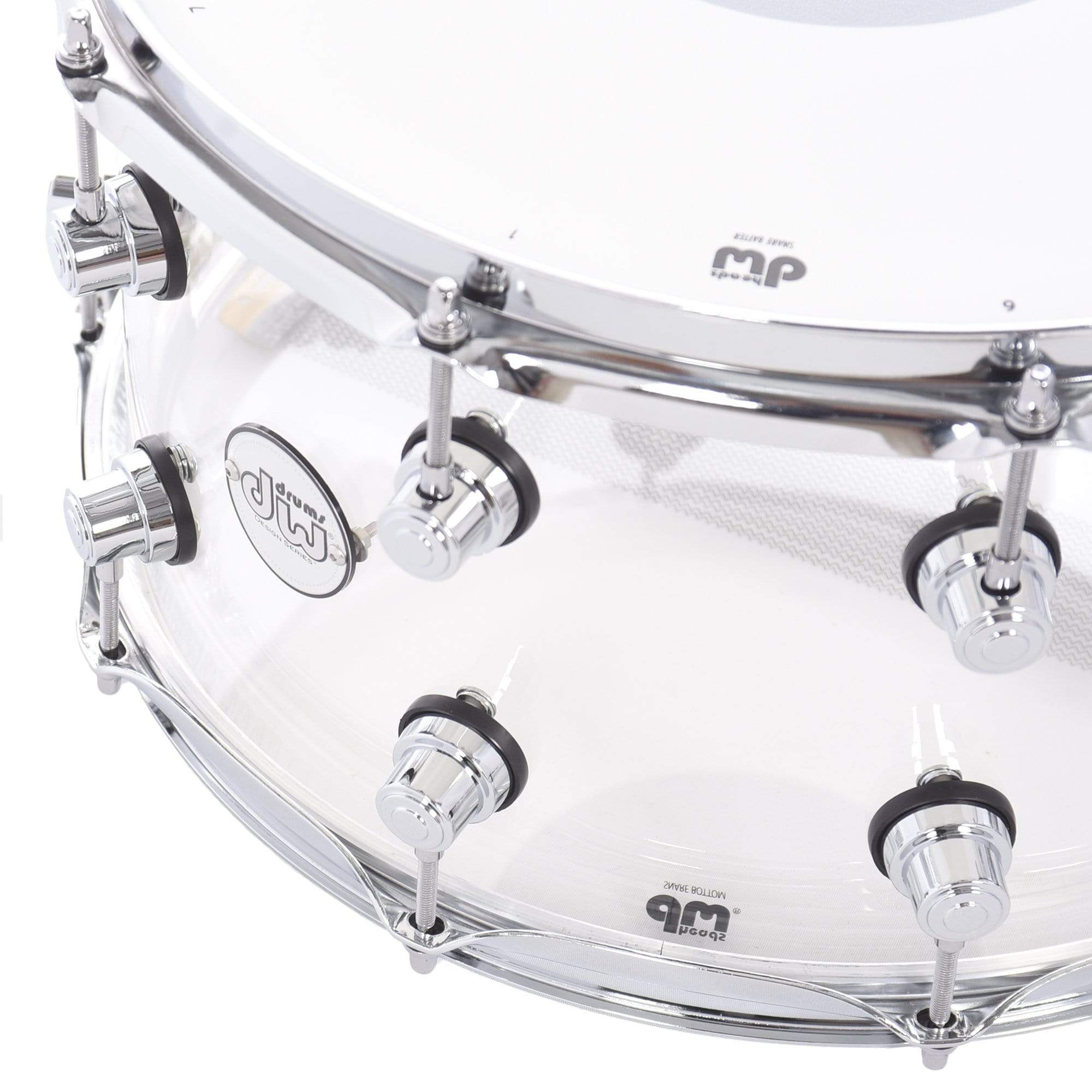 DW 8x14 Design Series Clear Acrylic Snare Drum Drums and Percussion / Acoustic Drums / Snare