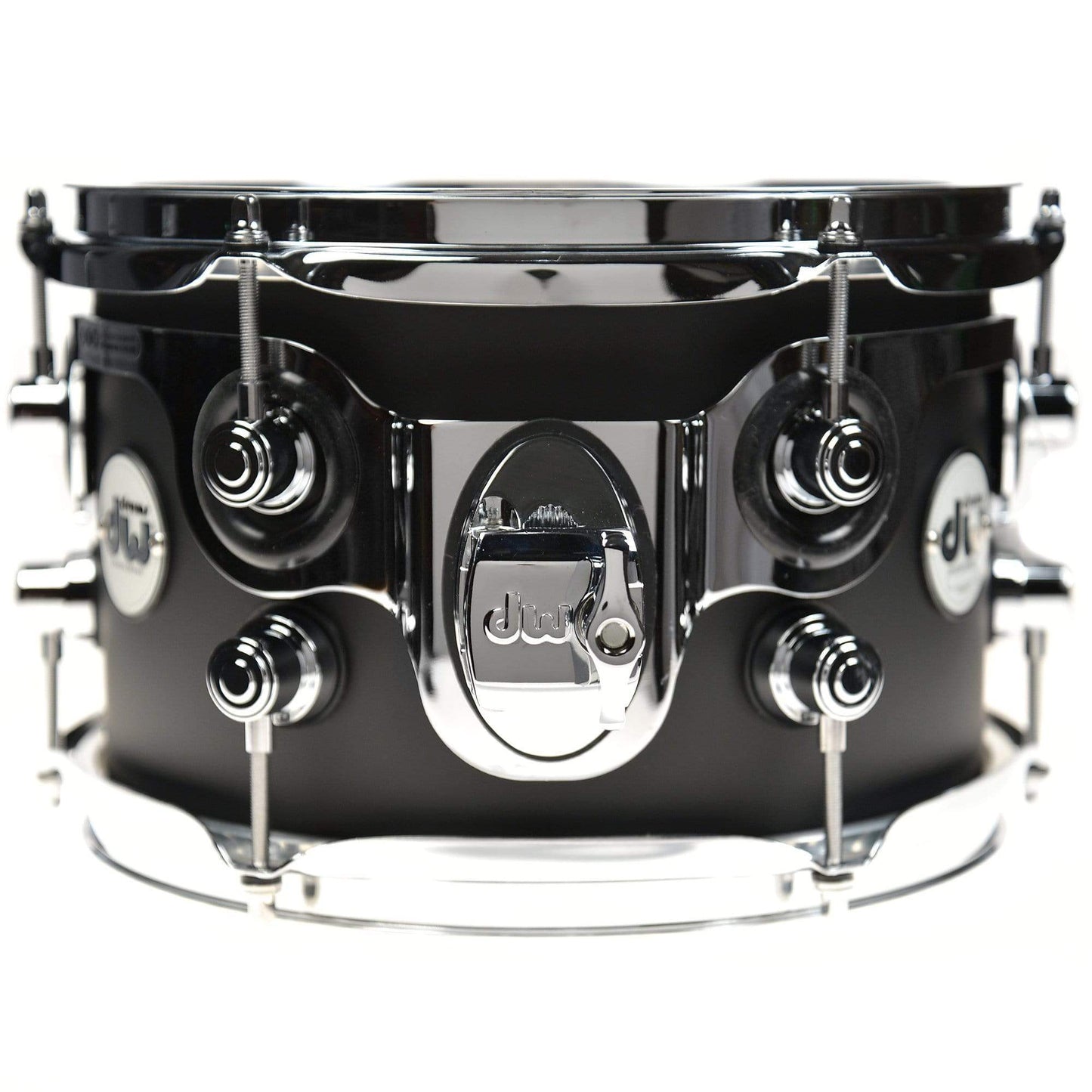 DW 7x10 Design Satin Black Tom Chrome Hardware Drums and Percussion / Acoustic Drums / Tom