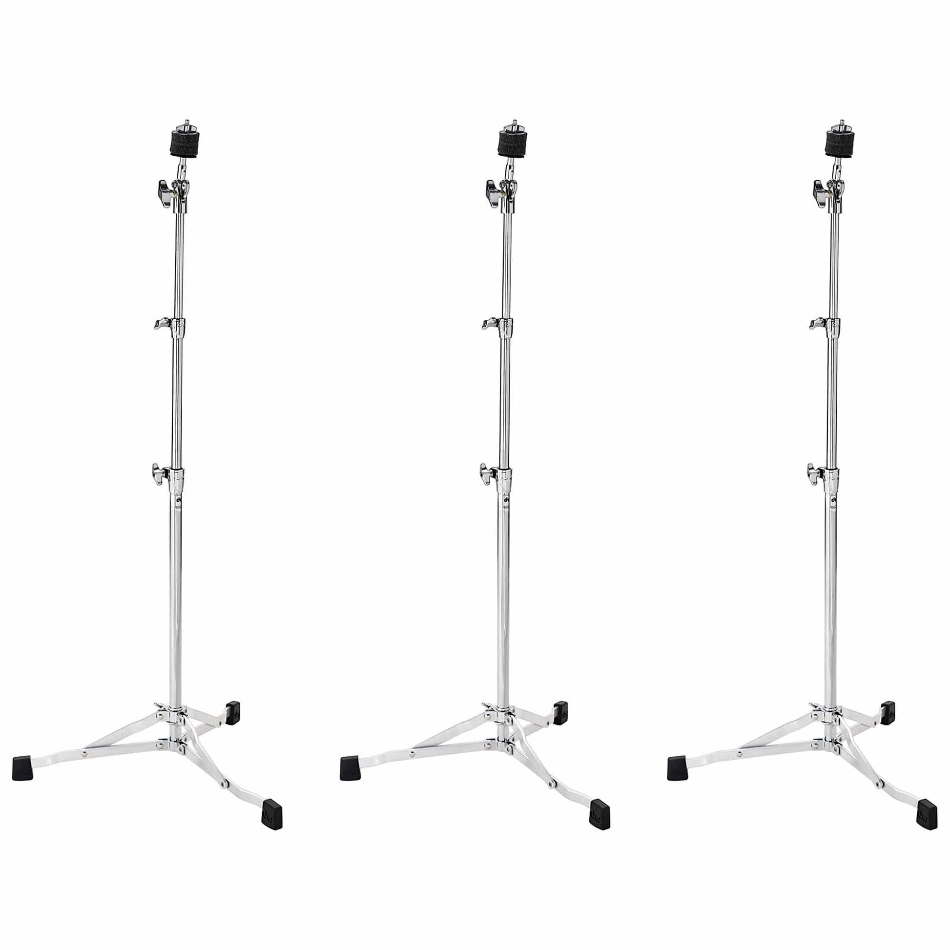 DW 6710UL Ultra Light Flat Base Straight Cymbal Stand (3 Pack Bundle) Drums and Percussion / Parts and Accessories / Stands