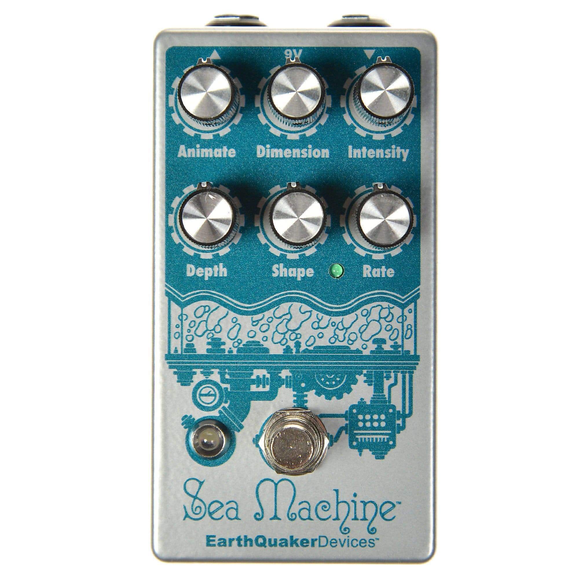 Earthquaker Devices Sea Machine Mega Chorus v3 Bundle w/ Truetone 1 Spot Space Saving 9v Adapter Effects and Pedals / Chorus and Vibrato