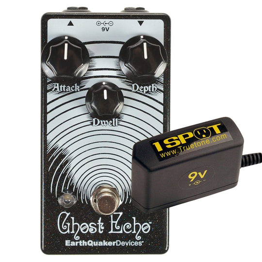 Earthquaker Devices Ghost Echo Reverb v3 Bundle w/ Truetone 1 Spot Space Saving 9v Adapter Effects and Pedals / Delay,Effects and Pedals / Reverb