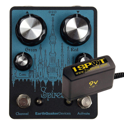 Earthquaker Devices Spires Double Fuzz Bundle w/ Truetone 1 Spot Space Saving 9v Adapter Effects and Pedals / Fuzz