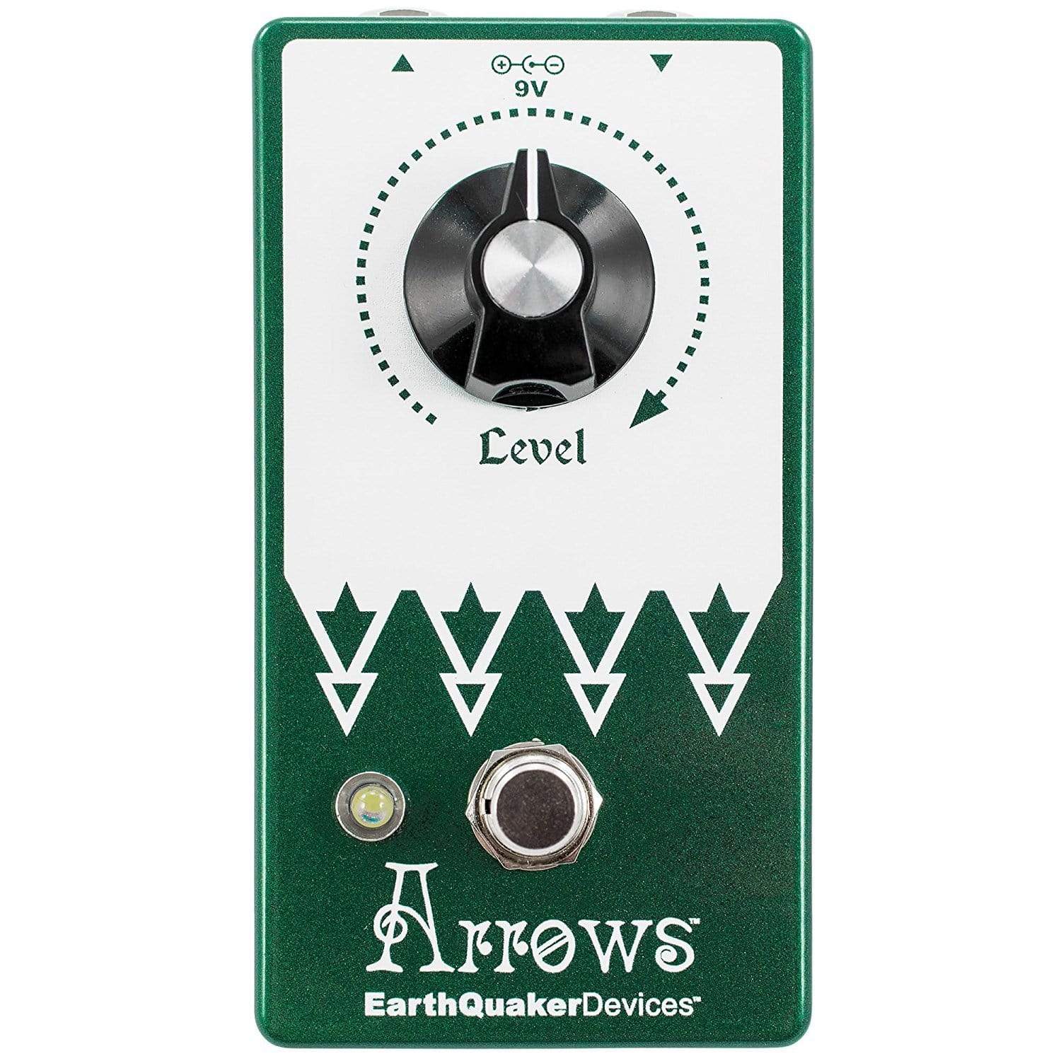 Earthquaker Devices Arrows Preamp Booster v2 Bundle w/ Truetone 1 Spot Space Saving 9v Adapter Effects and Pedals / Overdrive and Boost