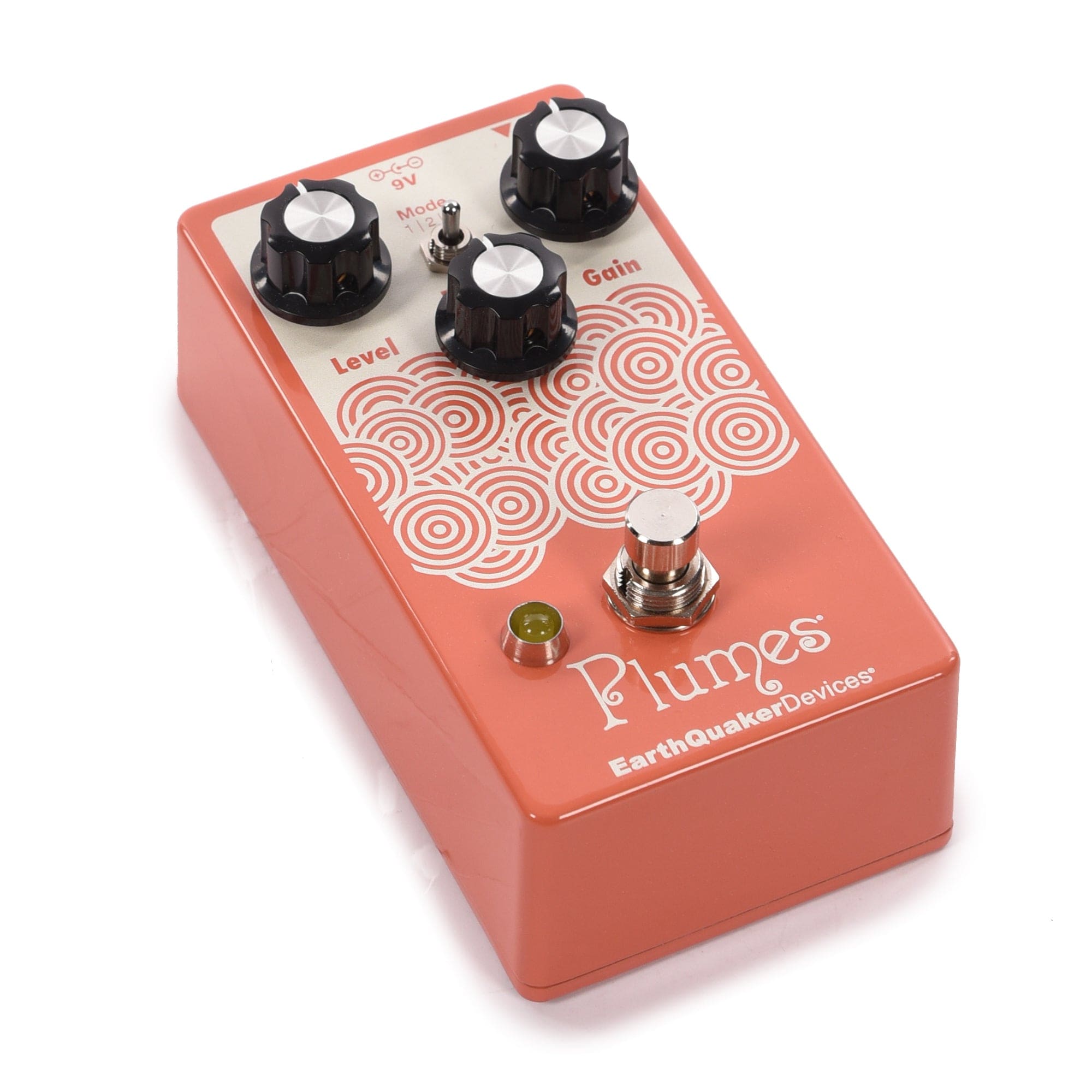 Earthquaker Devices Plumes Small Signal Shredder Pedal Salmon Pink –  Chicago Music Exchange