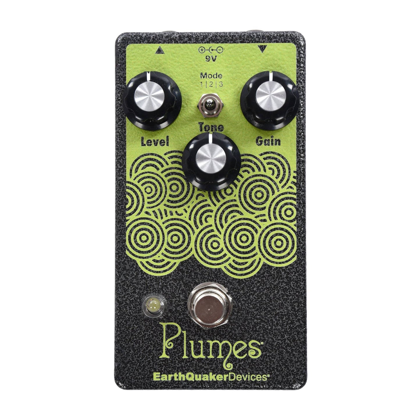 Earthquaker Devices Plumes Small Signal Shredder Silver Hammertone & Volt Yellow Effects and Pedals / Overdrive and Boost