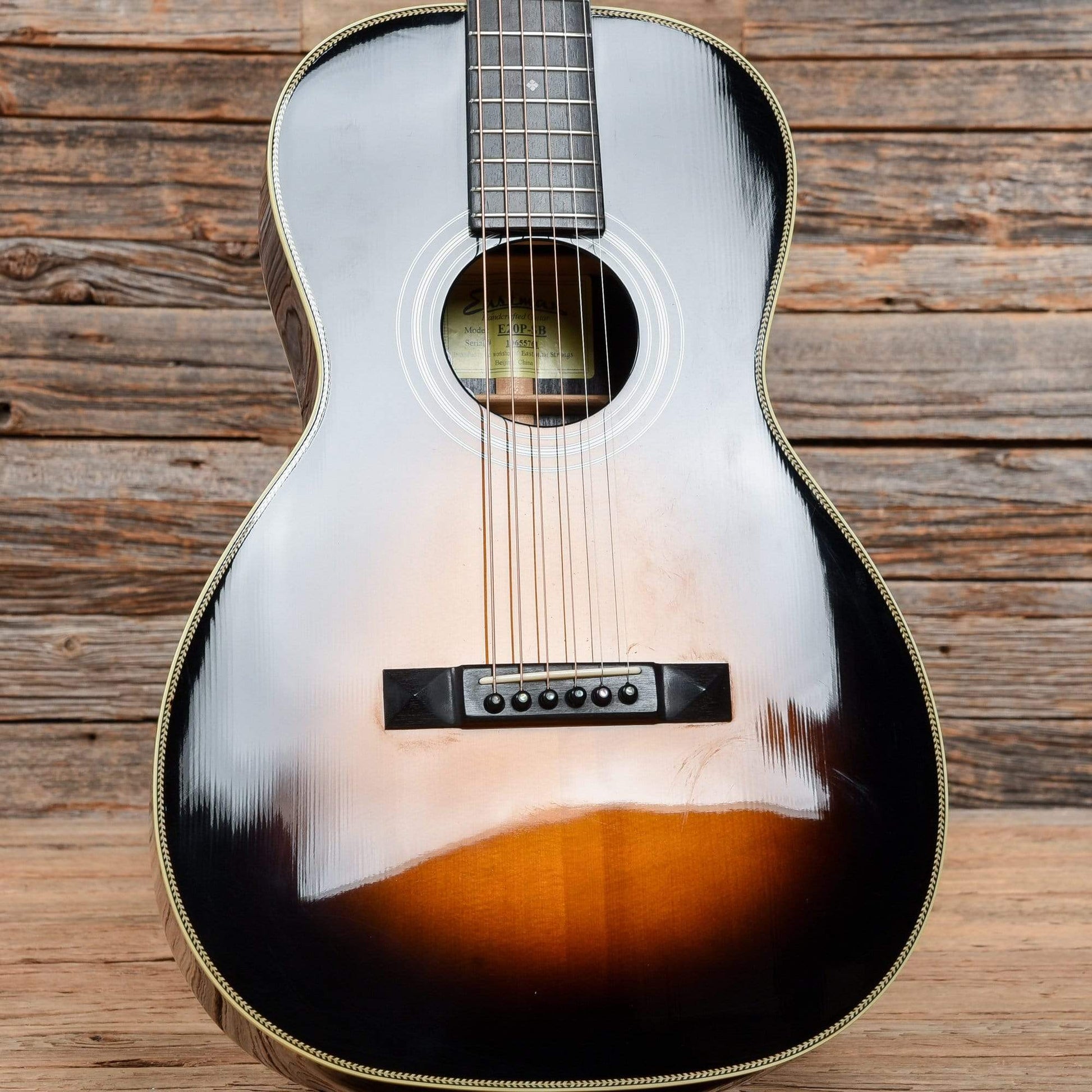 Eastman E20P Parlor Sunburst Acoustic Guitars / Parlor