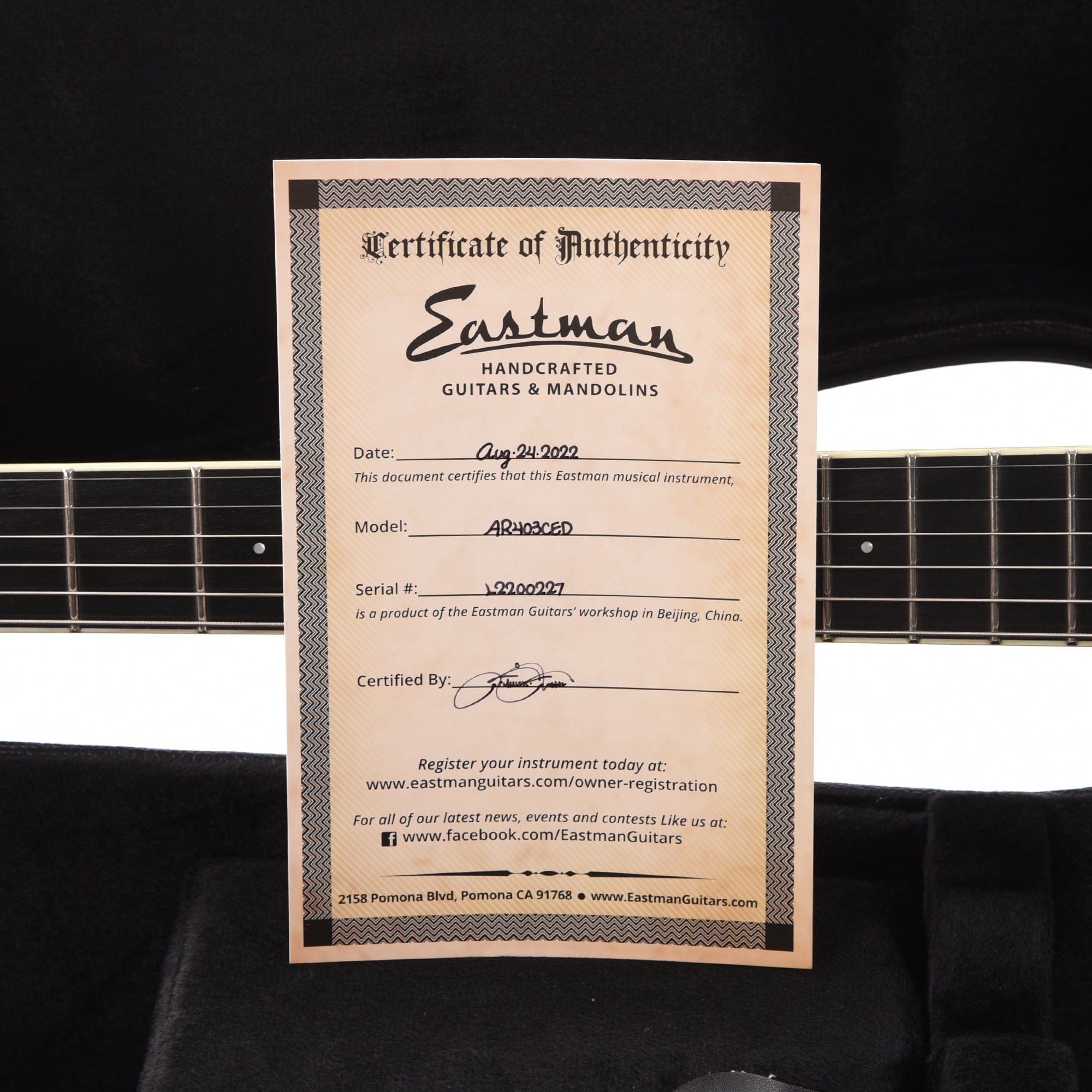 Eastman AR403CED Archtop Classic – Chicago Music Exchange