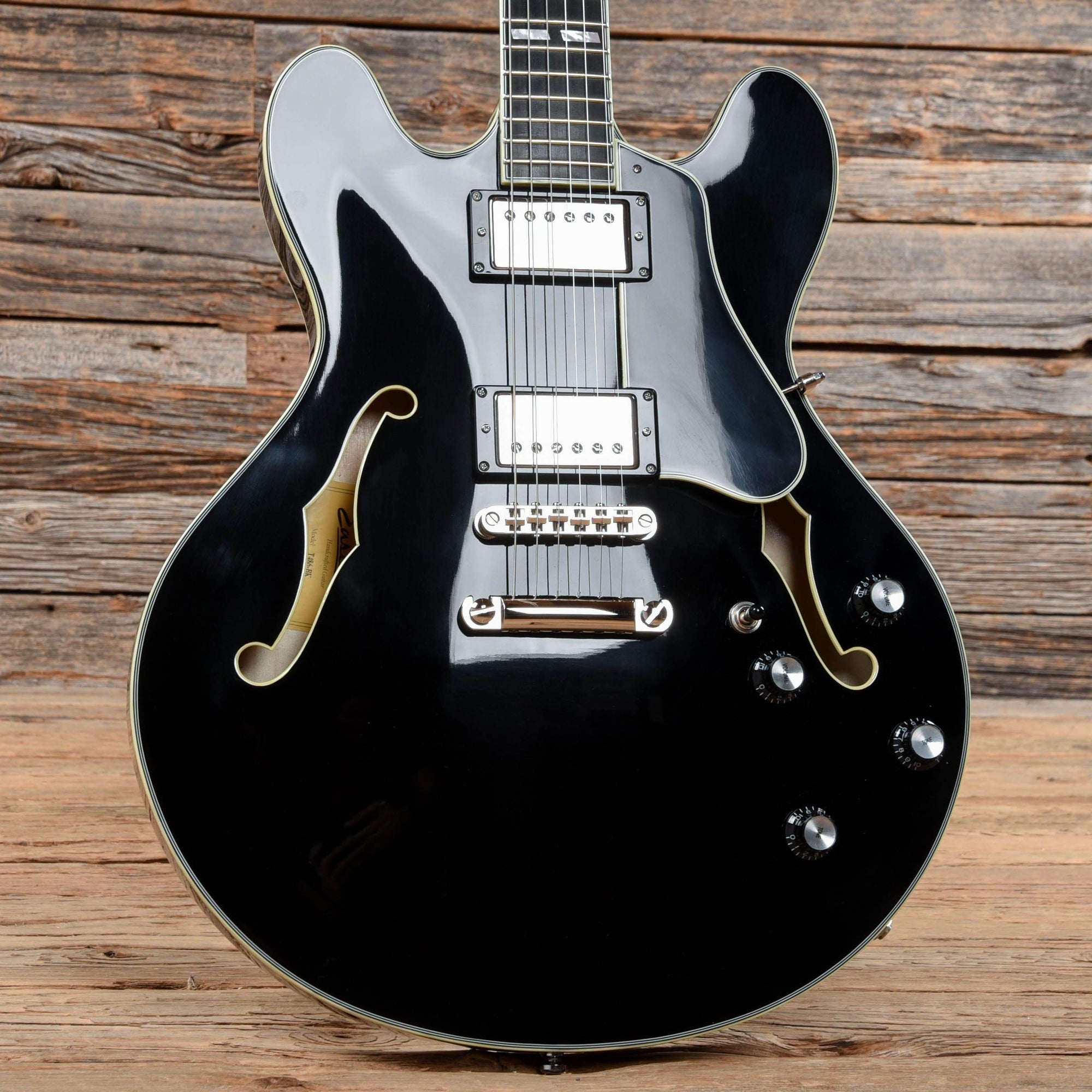 Eastman T486 Thinline Deluxe Black 2019 – Chicago Music Exchange